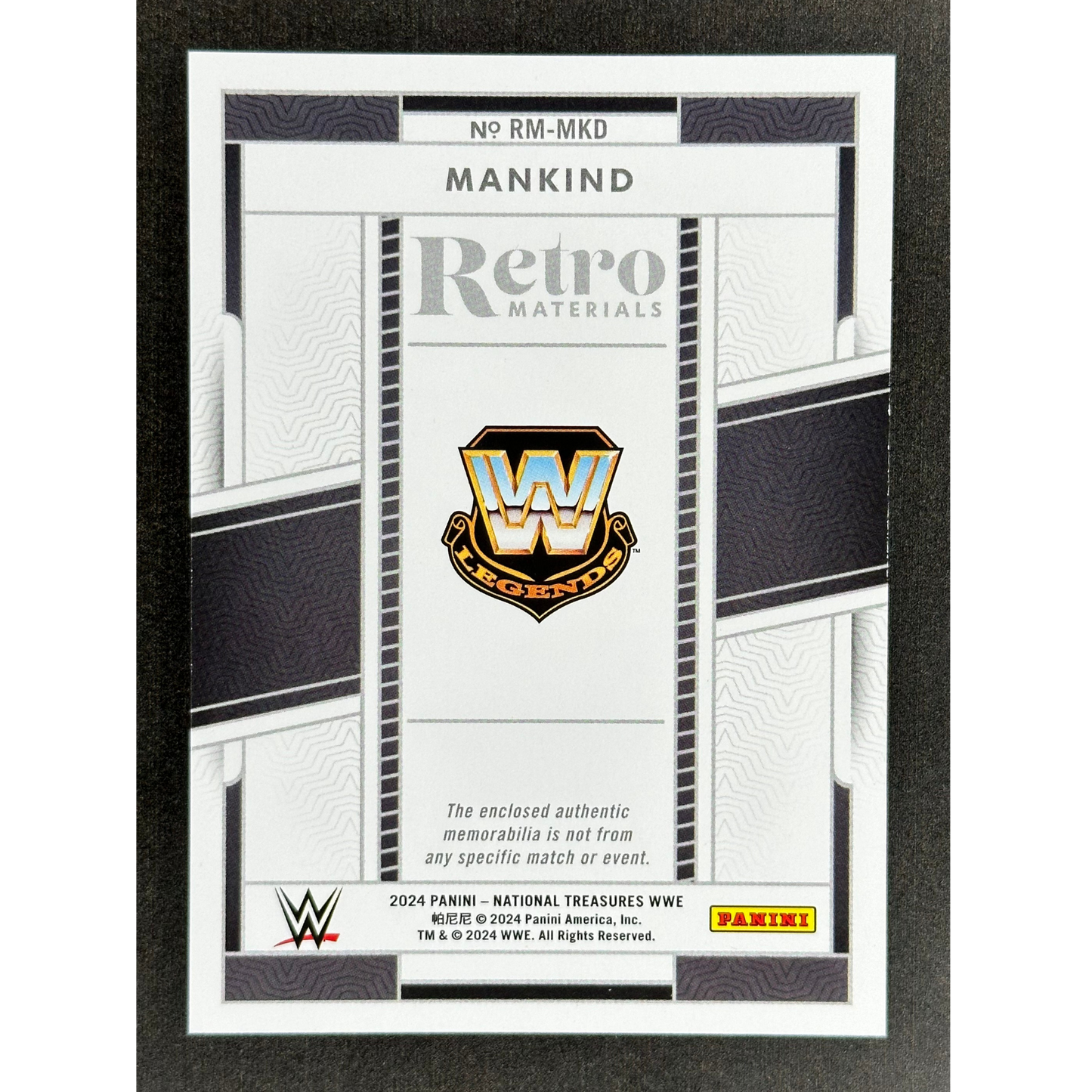 Mankind 2024 National Treasures Retro Materials 80/99 #RM-MKD