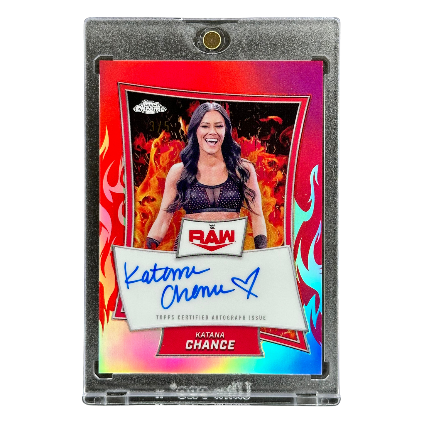 Katana Chance 2025 Chrome Red Brand Auto 3/5 #RBA-KAA