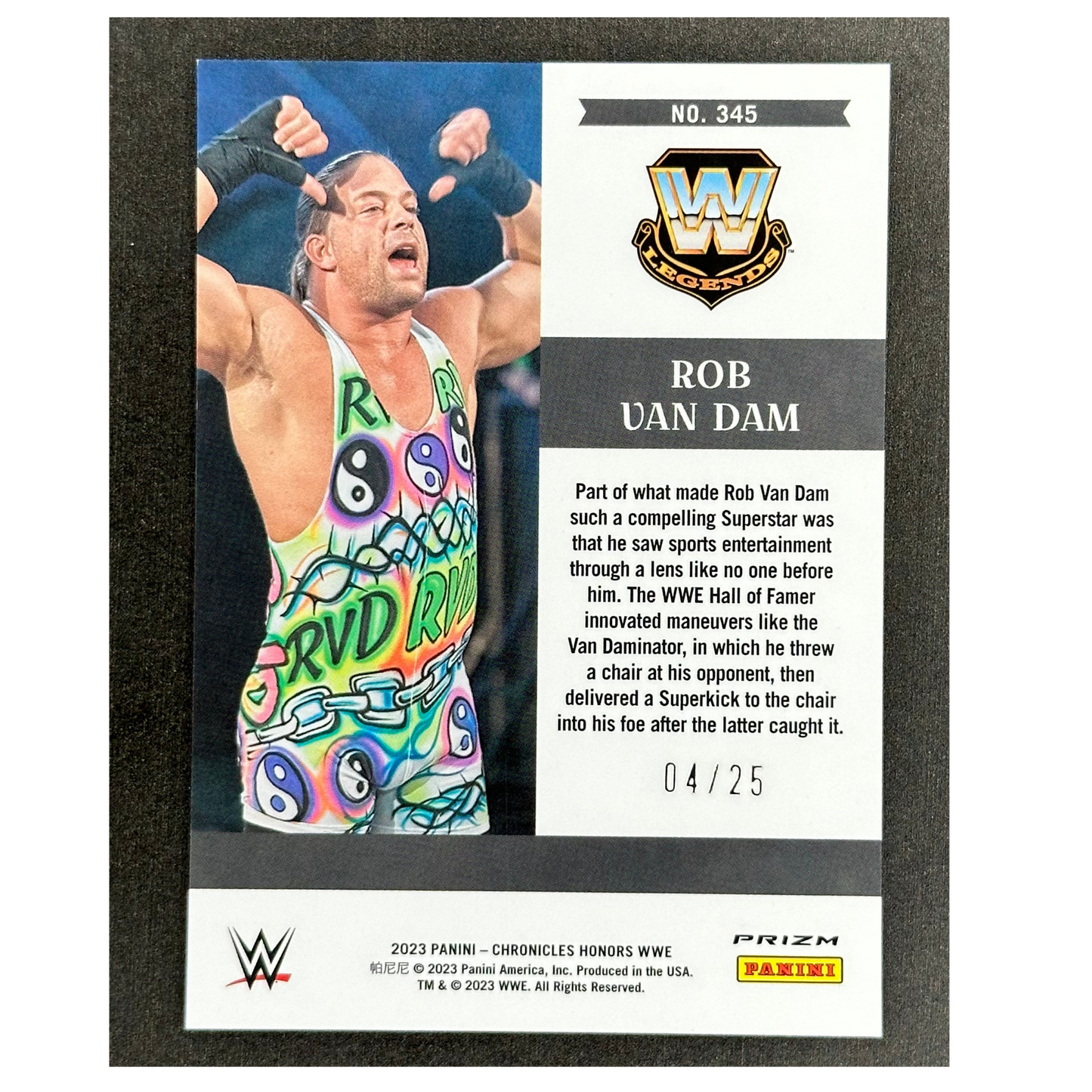 Rob Van Dam 2023 Chronicles Honors 4/25 #345