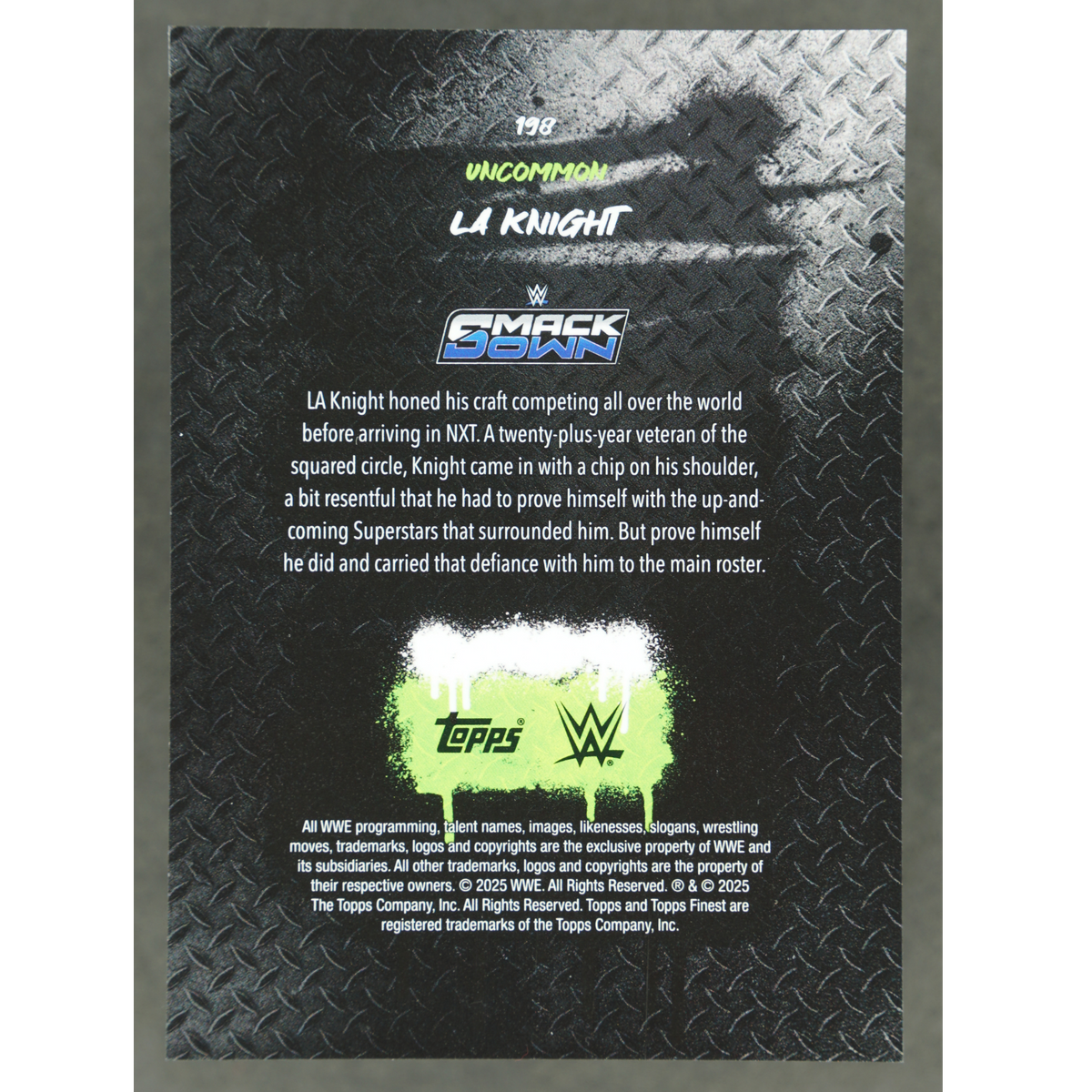 LA Knight 2025 Finest Uncommon 13/20 #198