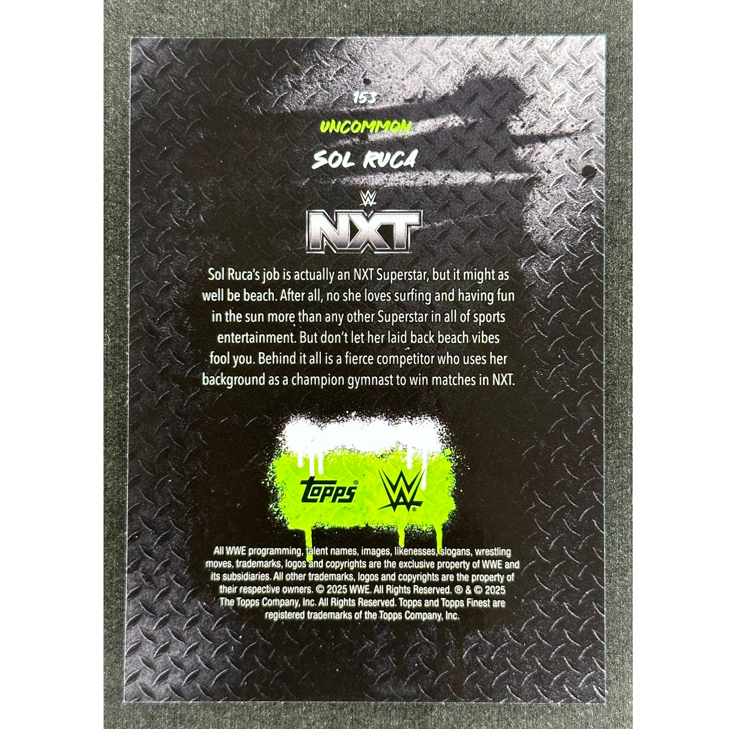 Sol Ruca 2025 Finest 37/75 Uncommon #153