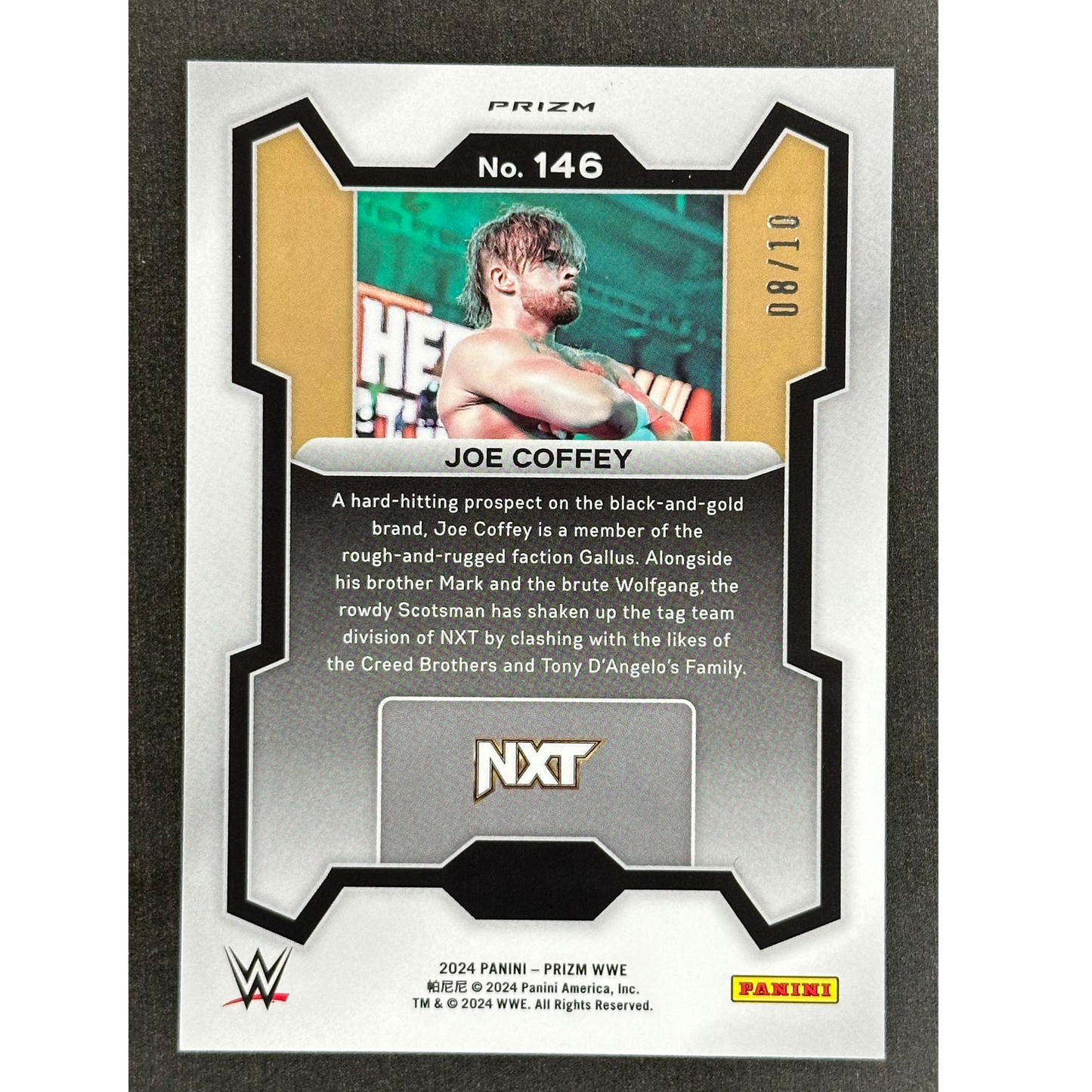 Joe Coffey 2024 Prizm Gold 8/10 #146