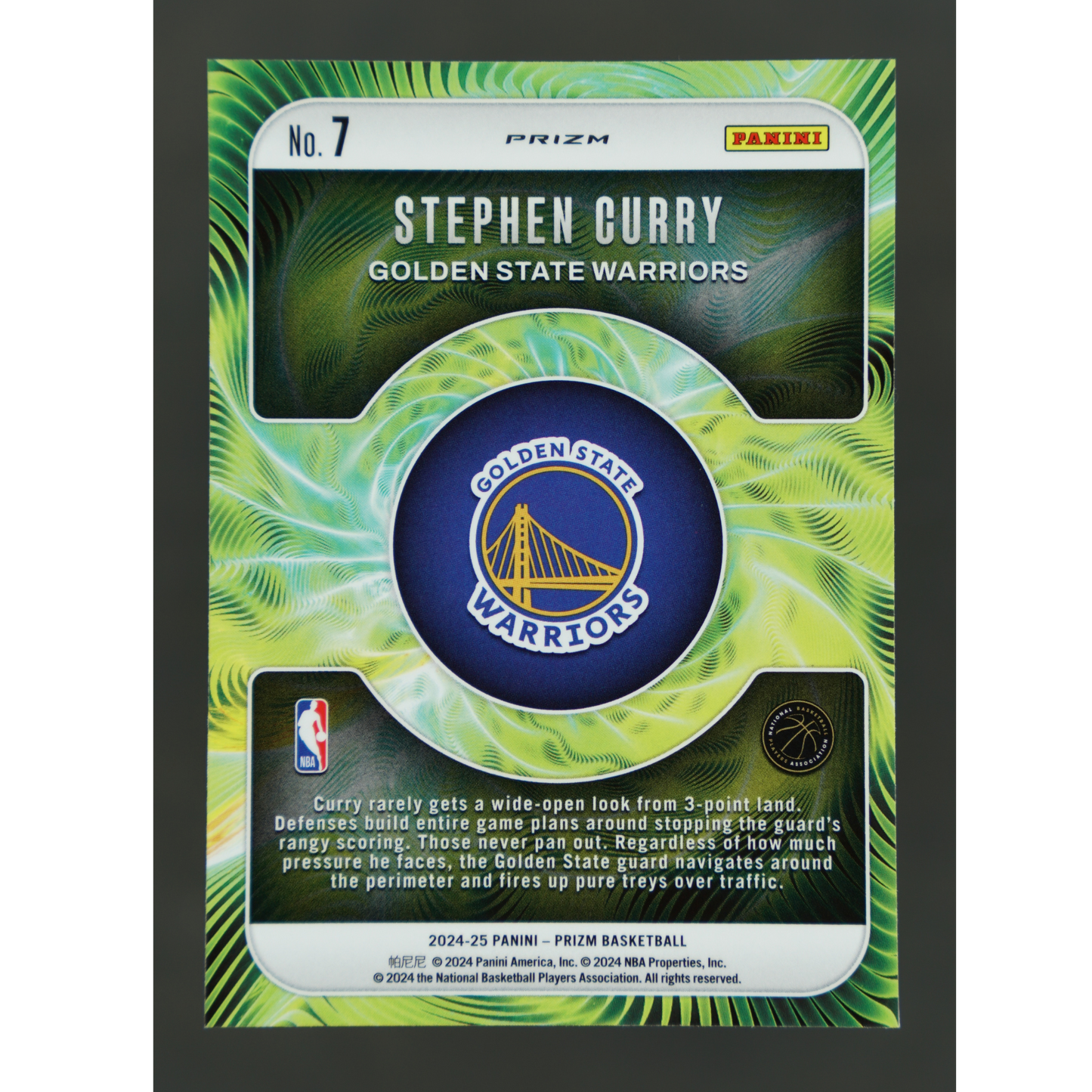 Stephen Curry 2024 Prizm Fractal Fast Break #7