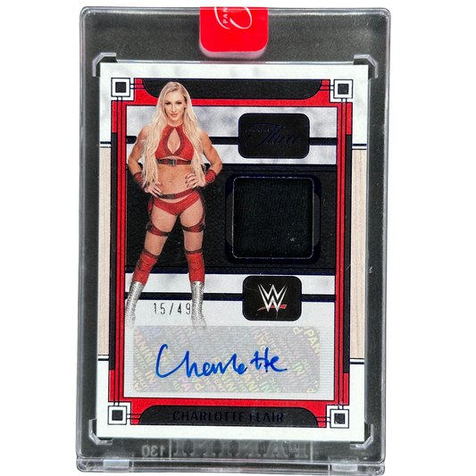 Charlotte Flair 2024 Three Count Memorabilia Auto 15/49 #MA-CFL