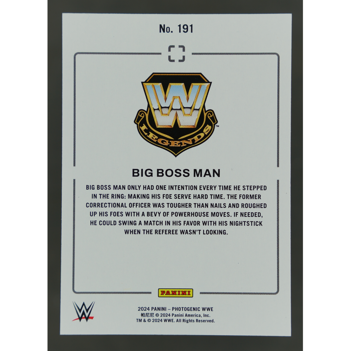 Big Boss Man 2024 Photogenic Swirl 2/6 #191