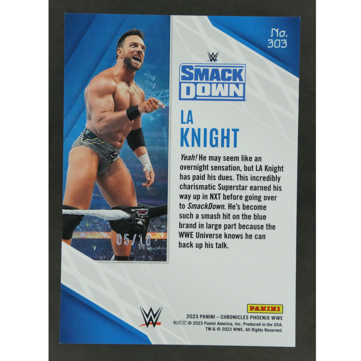 LA Knight 2023 Chronicles Phoenix Gold 5/10 #303