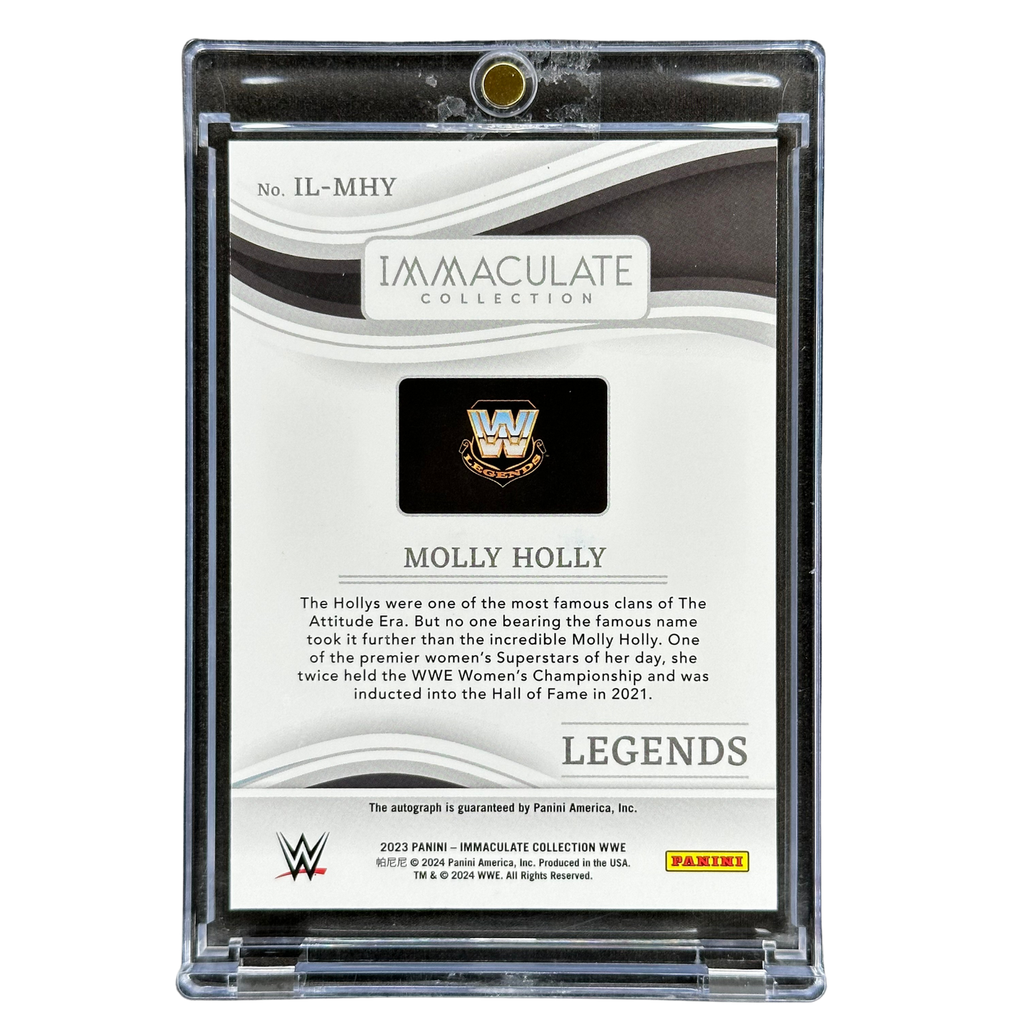 Molly Holly 2023 Immaculate Legends Auto 89/99 #IL-MHY