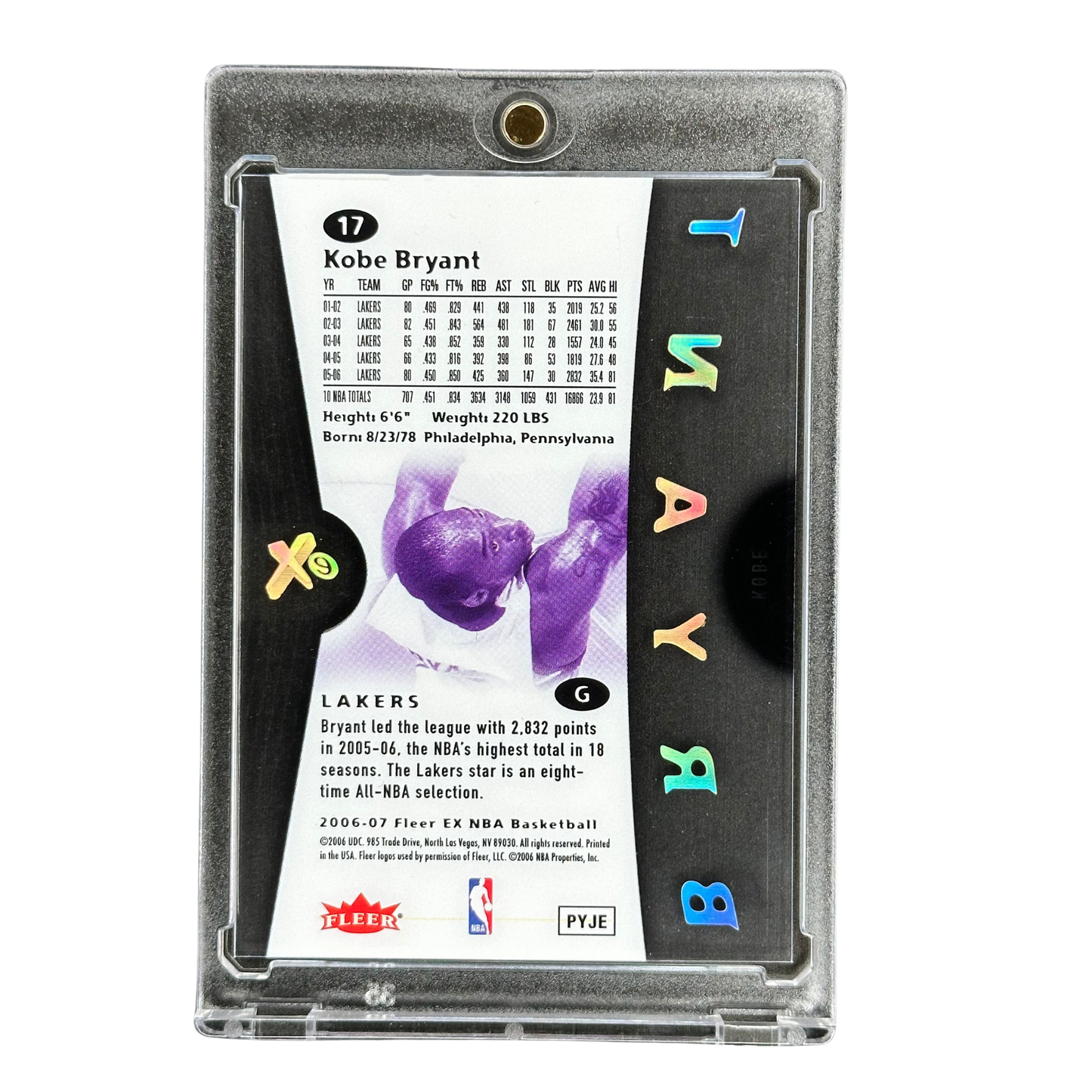 Kobe Bryant 2006 Fleer EX #17