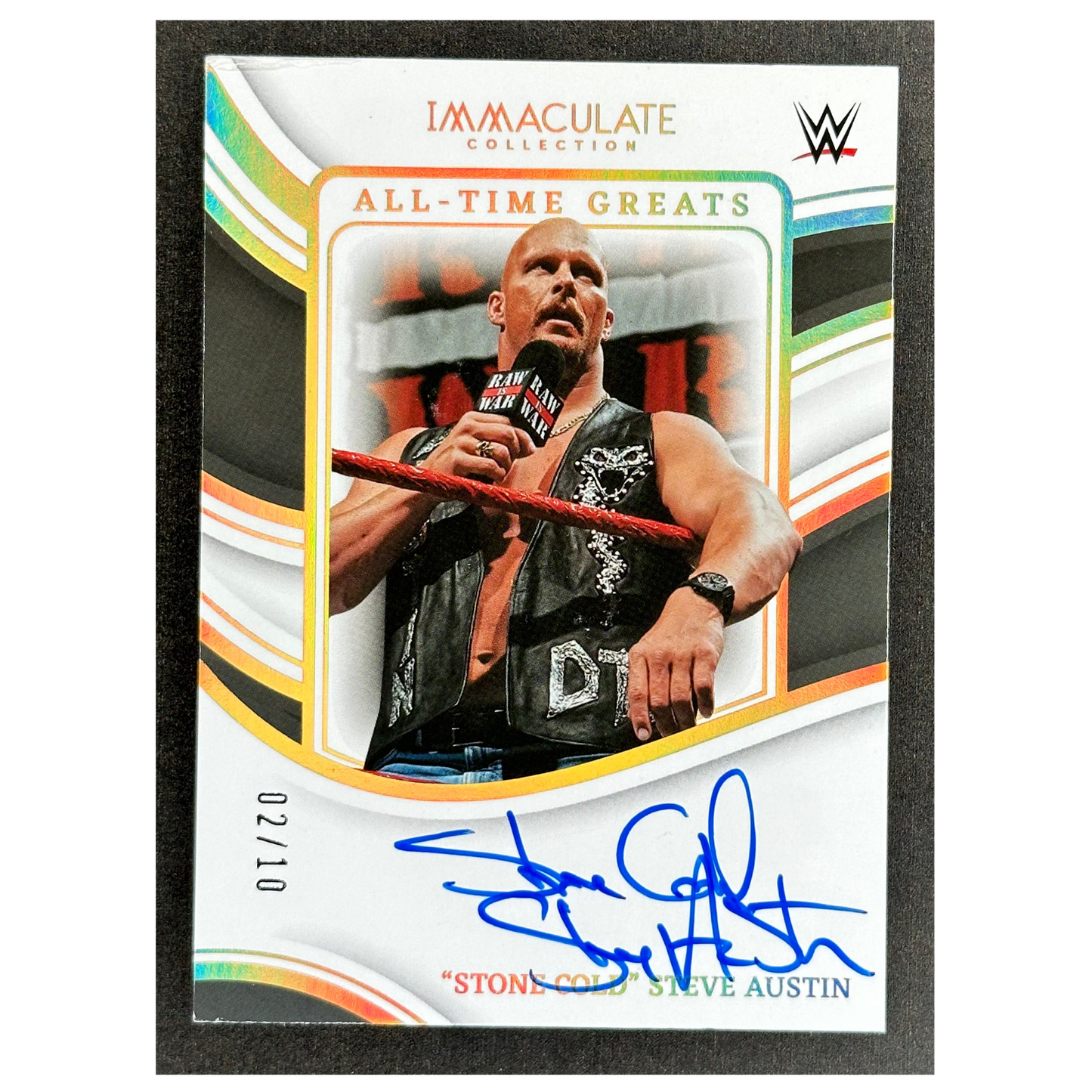 „Stone Cold“ Steve Austin 2023 Immaculate All-Time Greats Auto 2/10 #AT-SCA