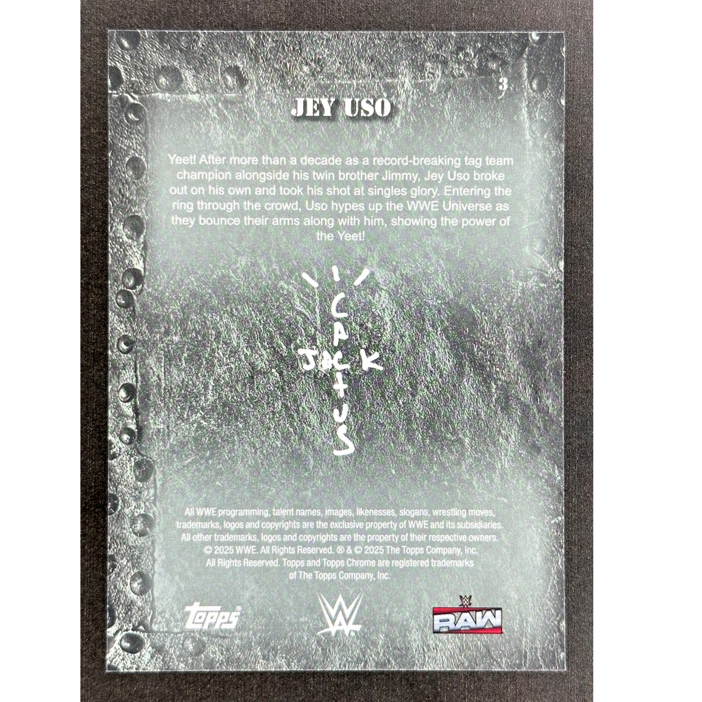 Jey Uso 2025 Cactus Jack Red Flannel #3