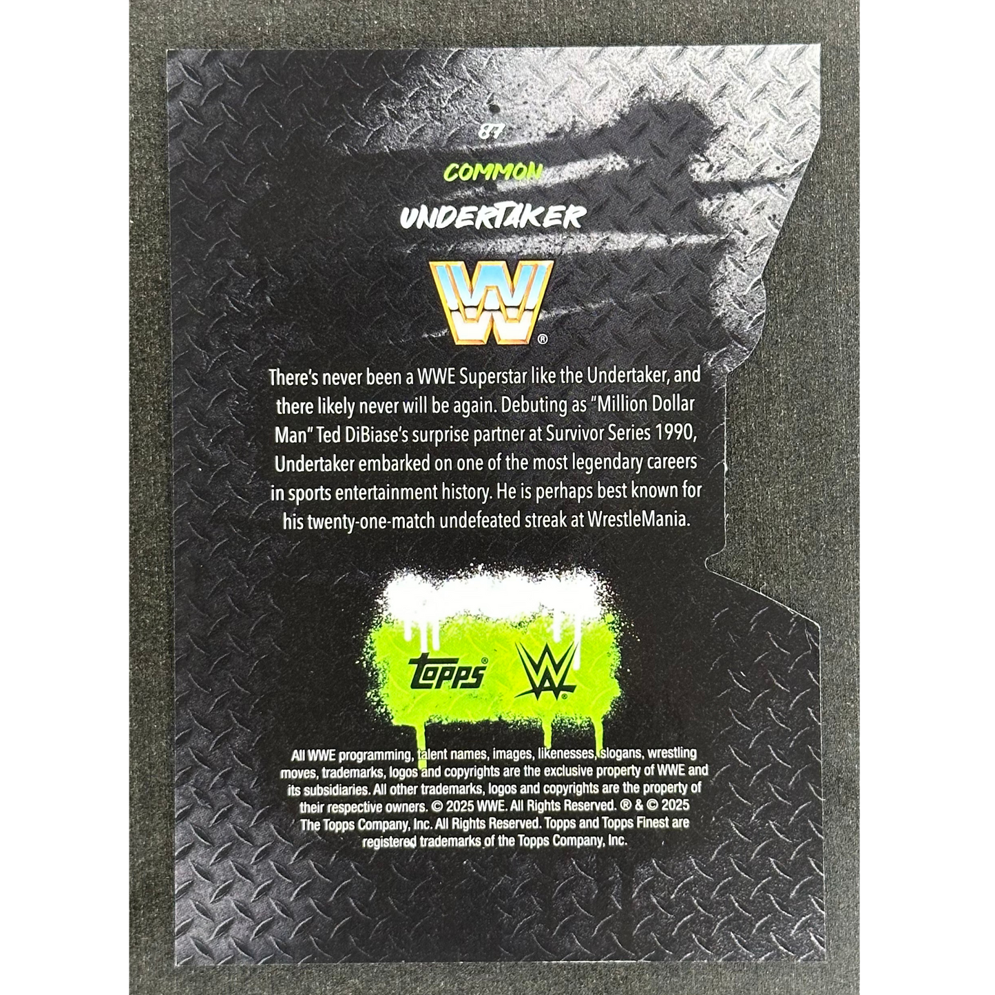 Undertaker 2025 Finest Die-Cut 63/99 #87