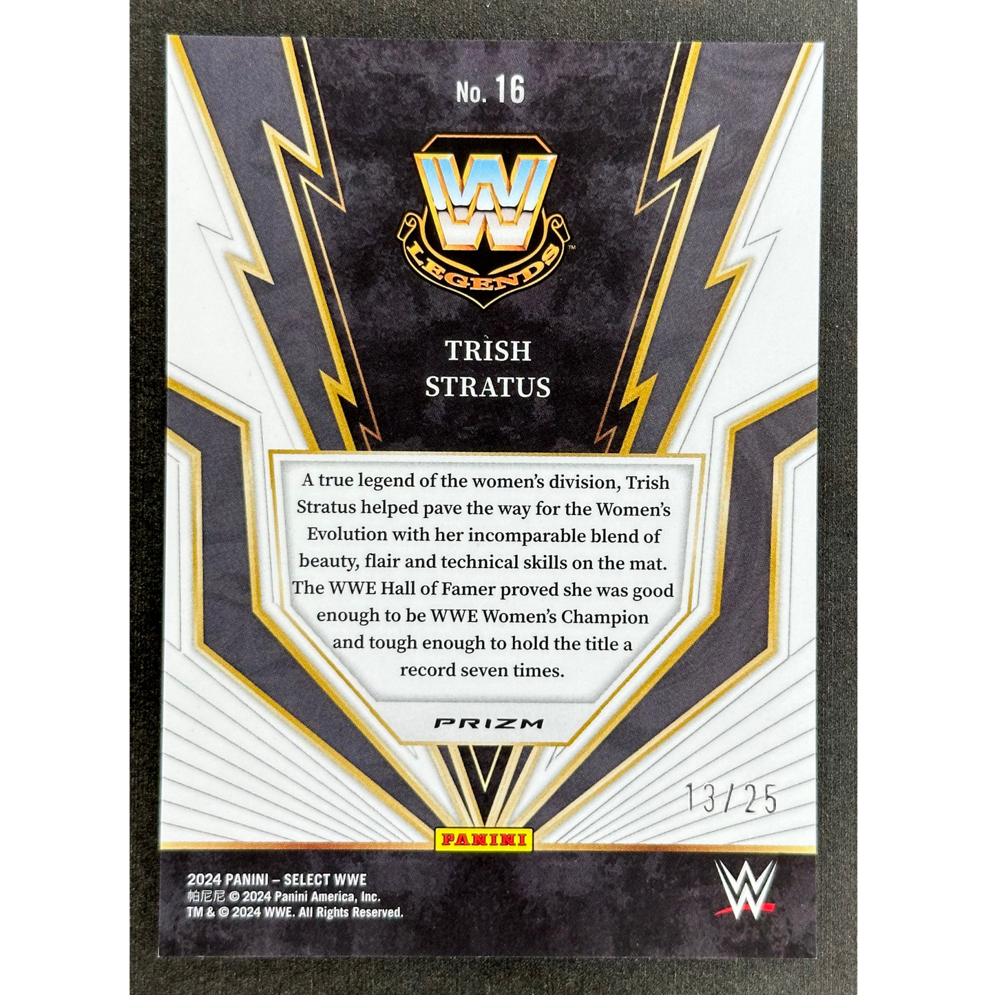 Trish Stratus 2024 Select Tie-Dye Turbo Charged 13/25 #16