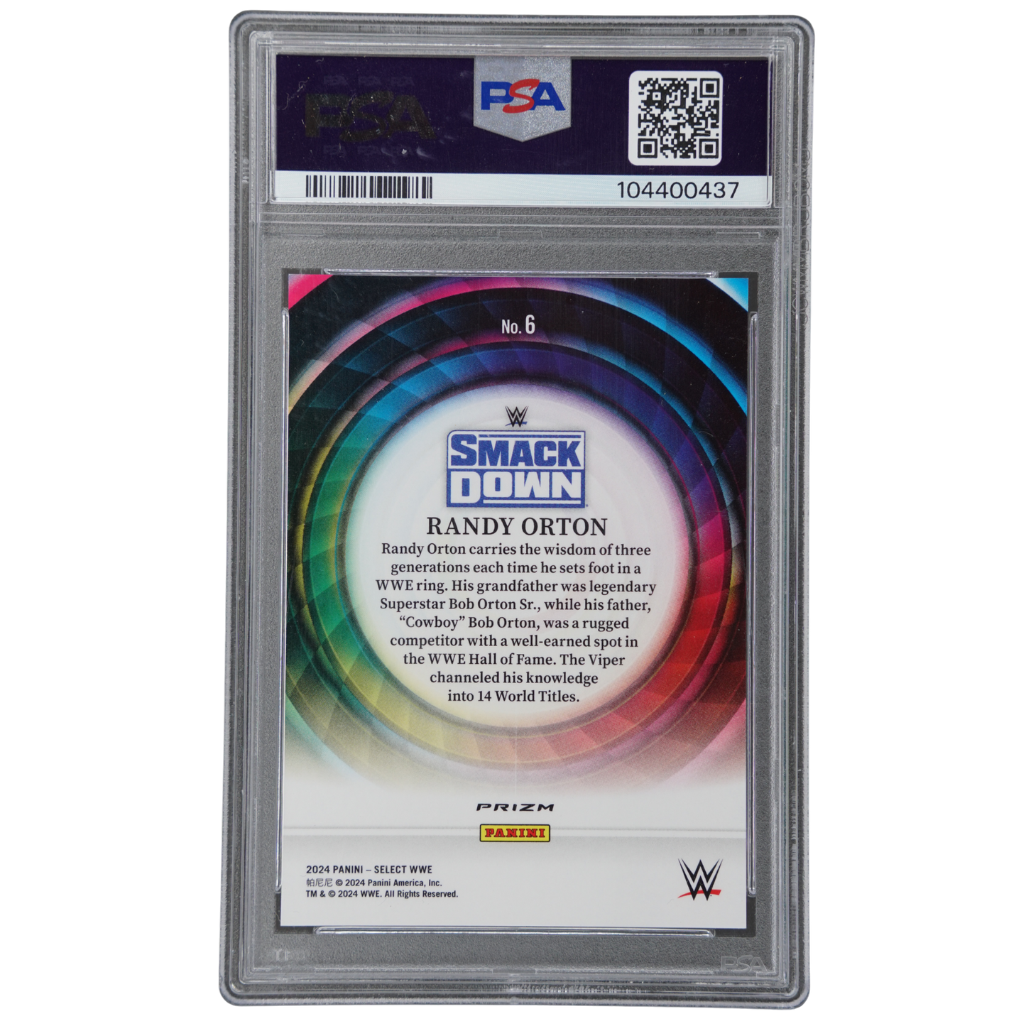 Randy Orton 2024 Select Color Wheel PSA 10 #6