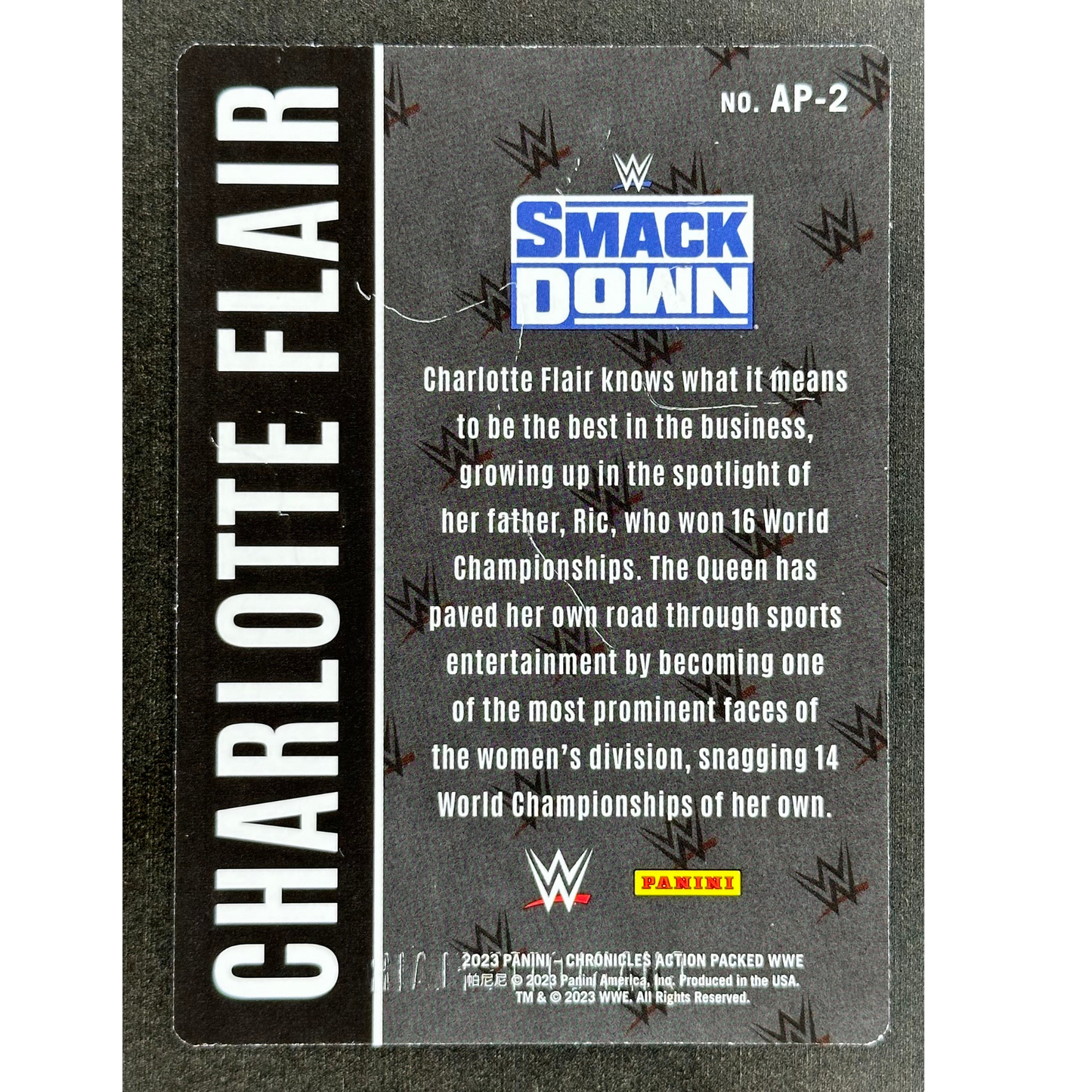 Charlotte Flair 2023 Chronicles Action Packed #AP-2