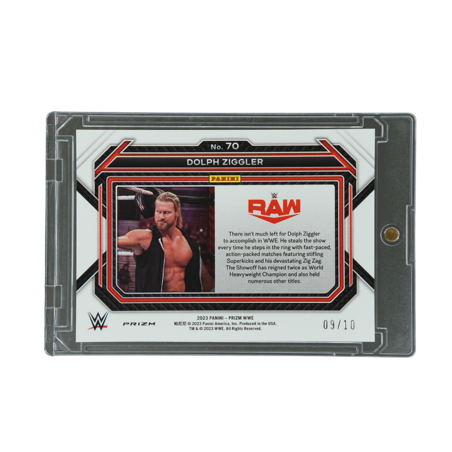 Dolph Ziggler 2023 Prizm Gold Disco 9/10 #70