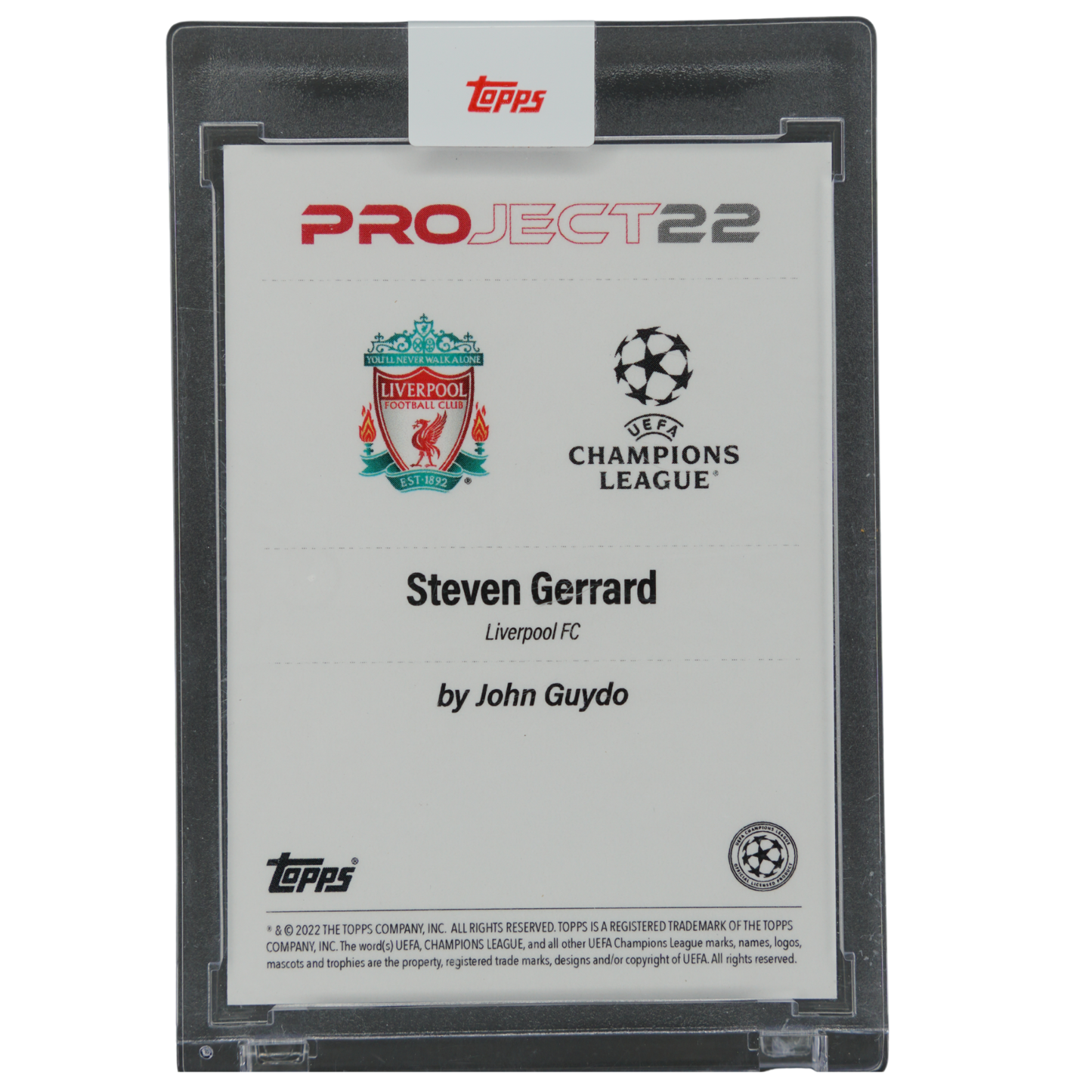 Steven Gerrard 2022 Topps Project 22 by John Guydo