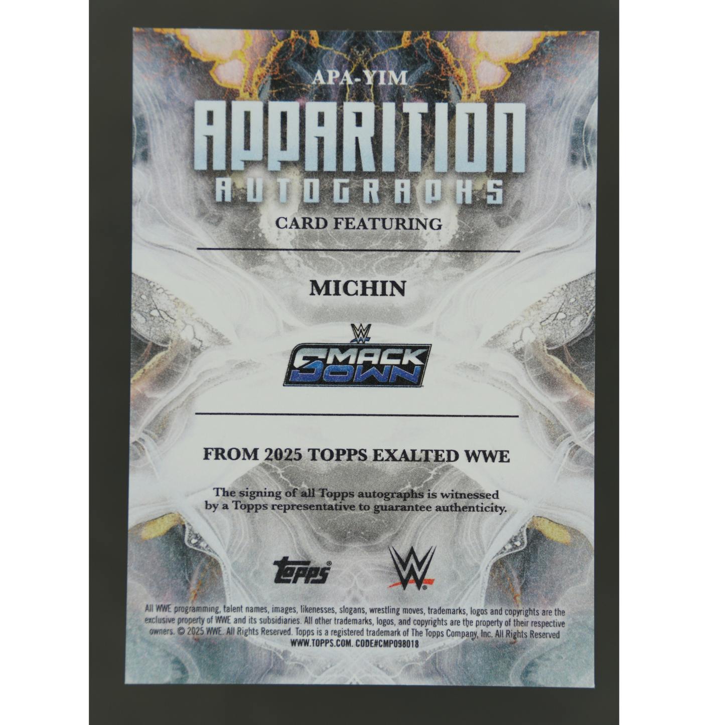 Michin 2025 Exalted Apparition Auto #APA-YIM