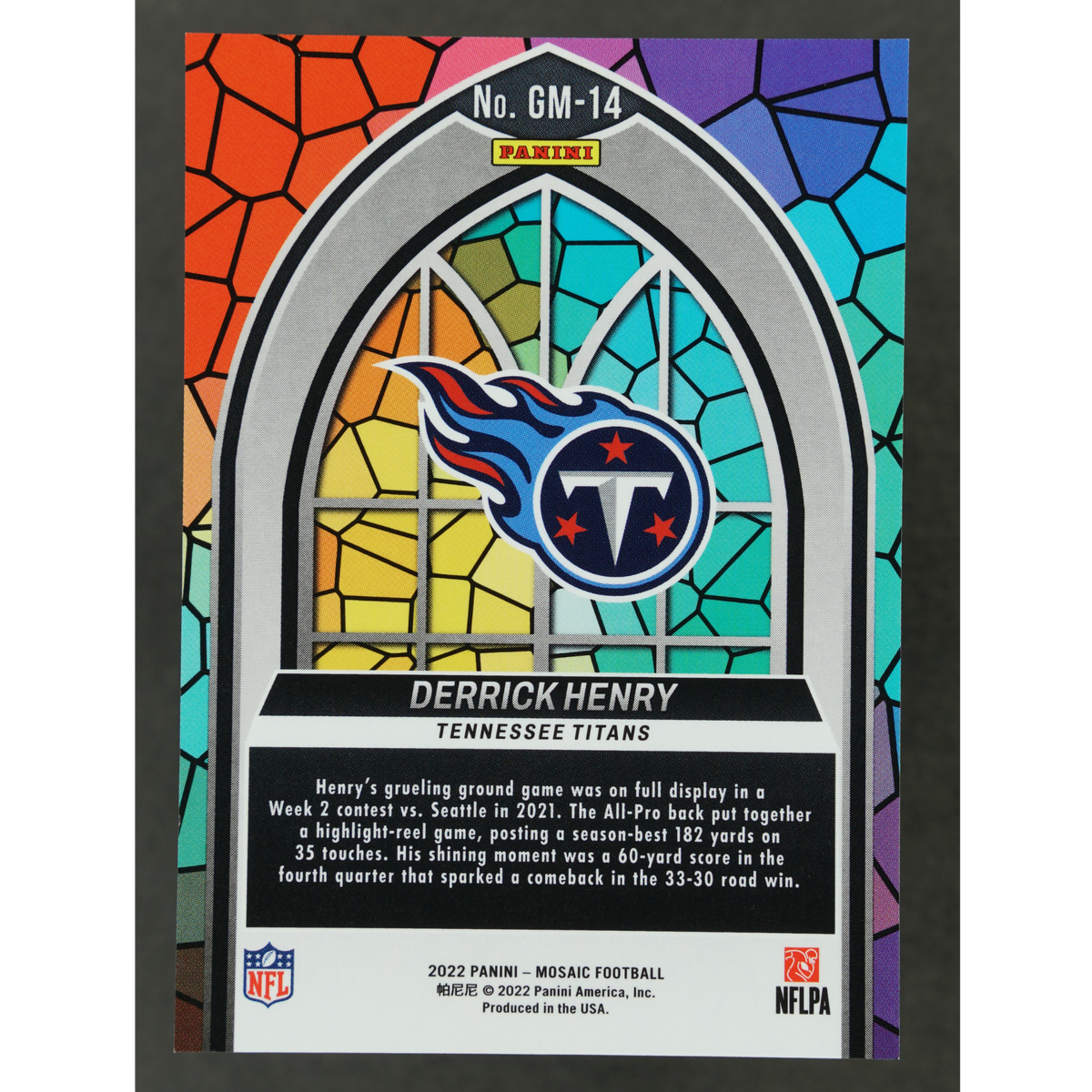 Derrick Henry 2022 Mosaic Glass Mosaic #GM-14