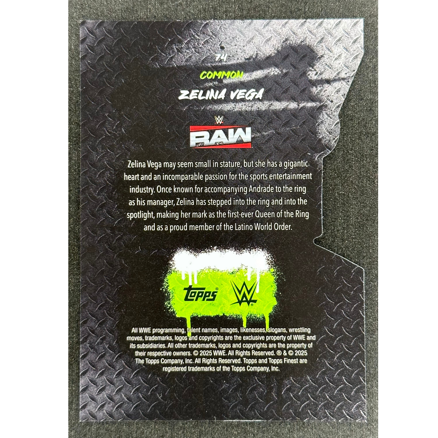 Zelina Vega 2025 Finest Common 87/99 Die-Cut #74