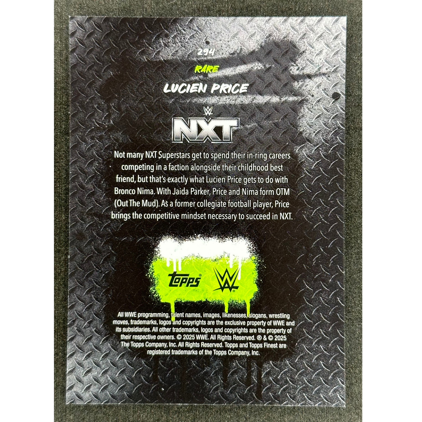 Lucien Price 2025 Finest Rare 15/15 #294