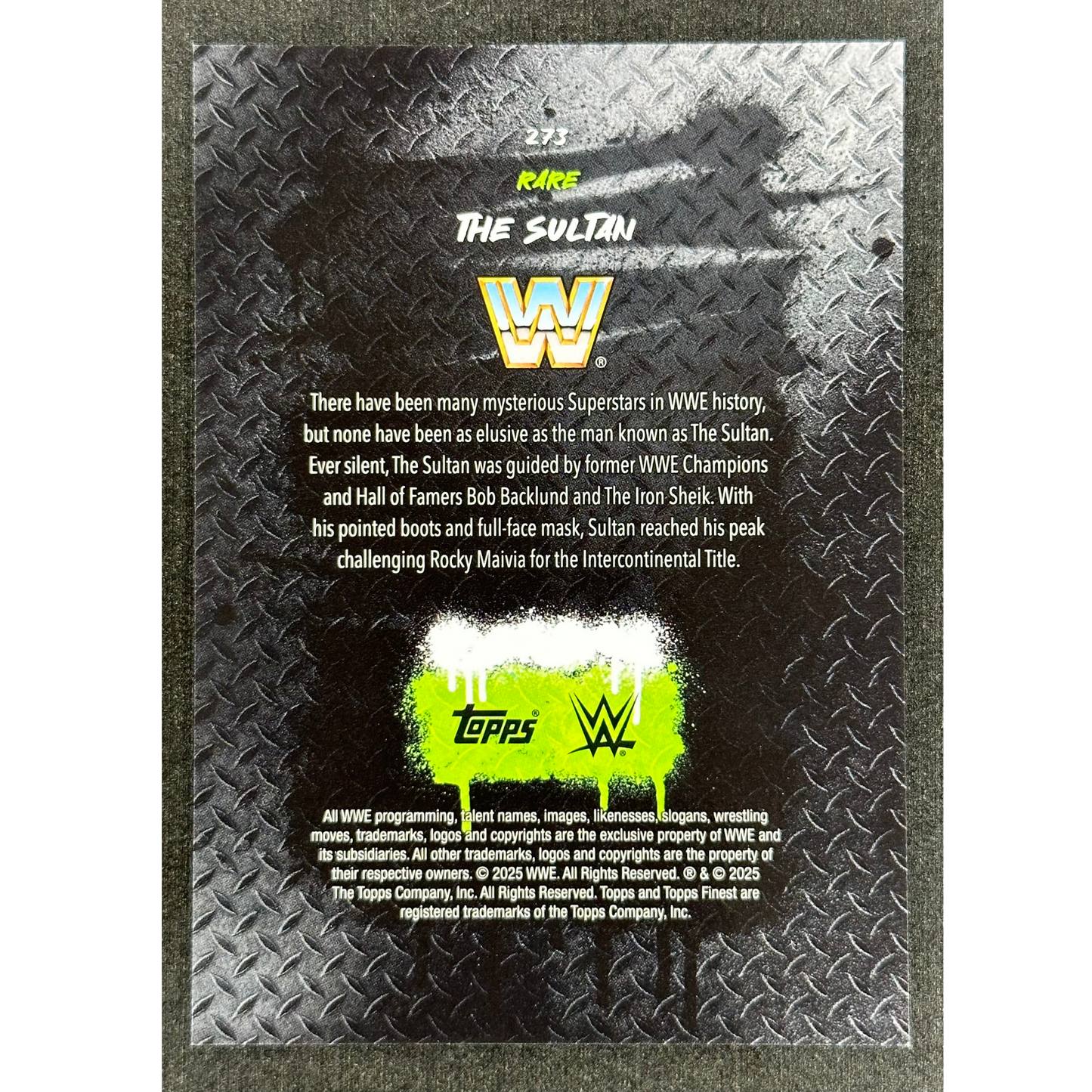 The Sultan 2025 Finest 9/20 Rare #273