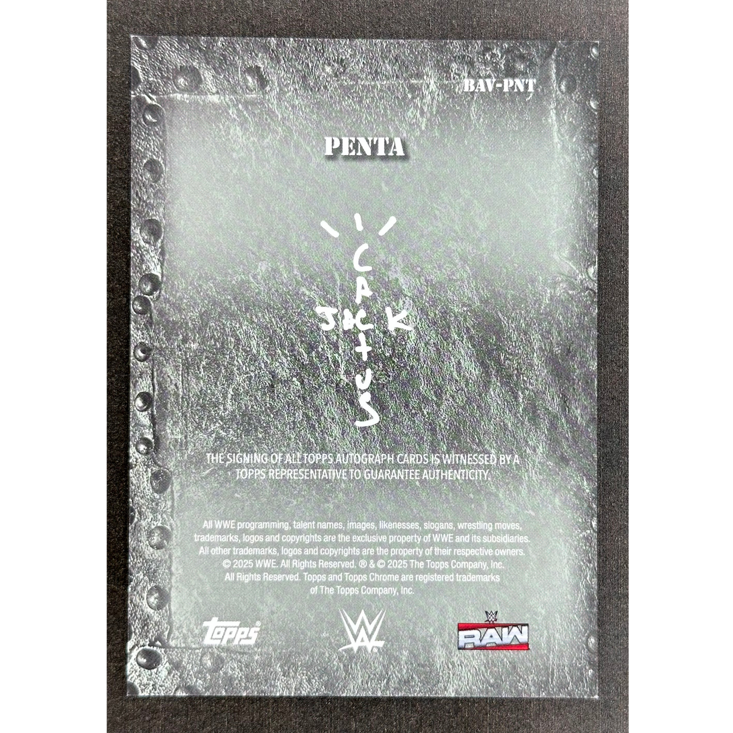 Penta 2025 Cactus Jack Auto #BAV-PNT