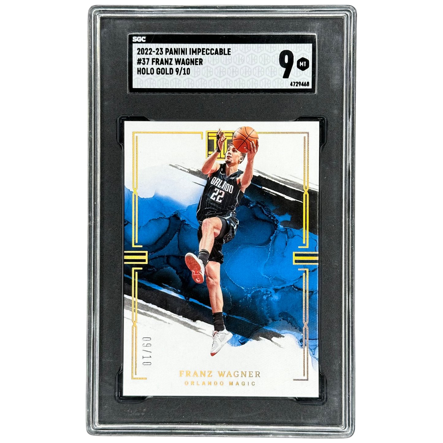 Franz Wagner 2022 Impeccable Gold 9/10 SGC 9 #37