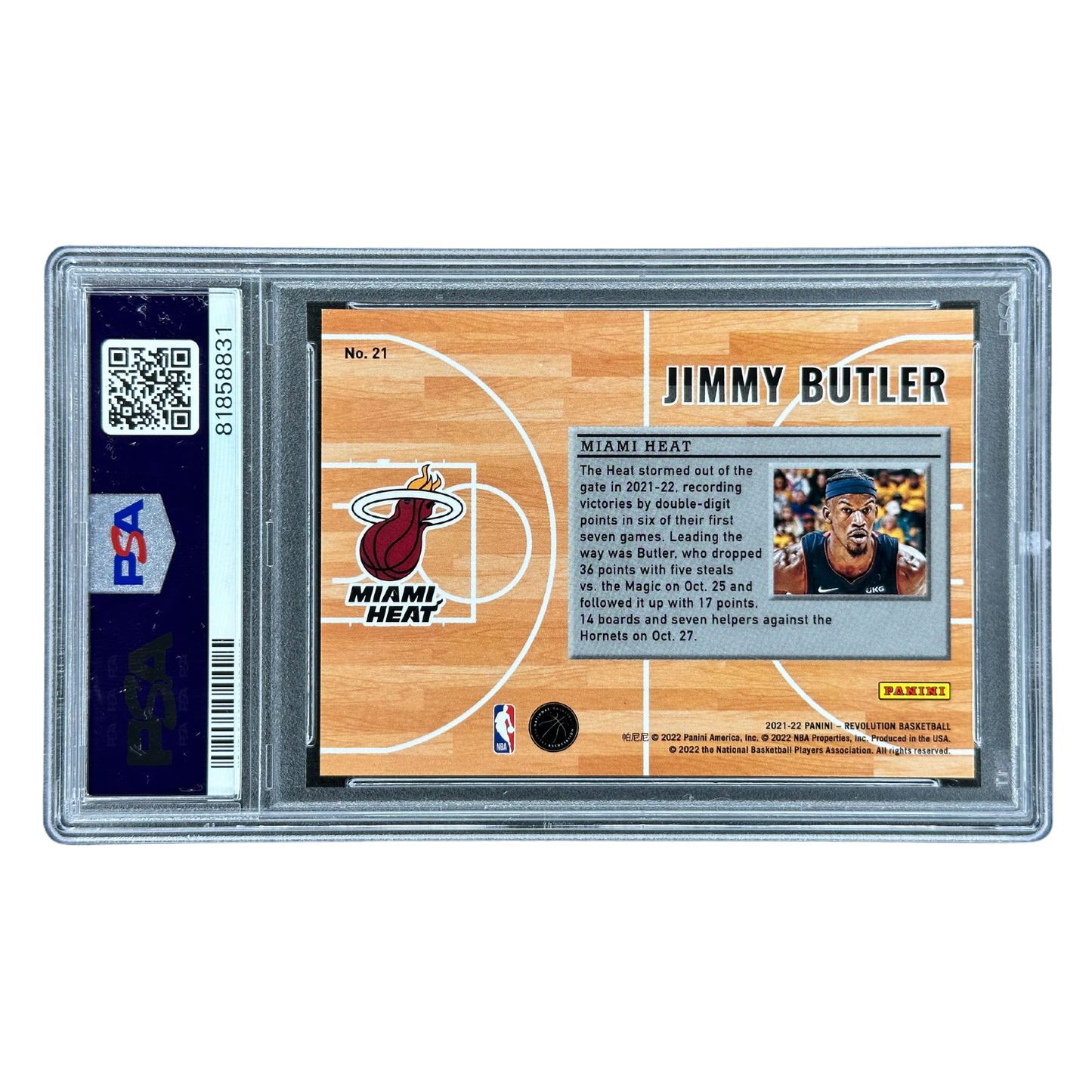 Jimmy Butler 2021 Revolution Prime Time Performers PSA 10 #21