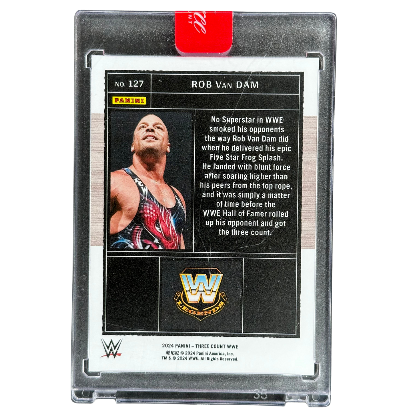 Rob Van Dam 2024 Three Count Gold 2/10 #127
