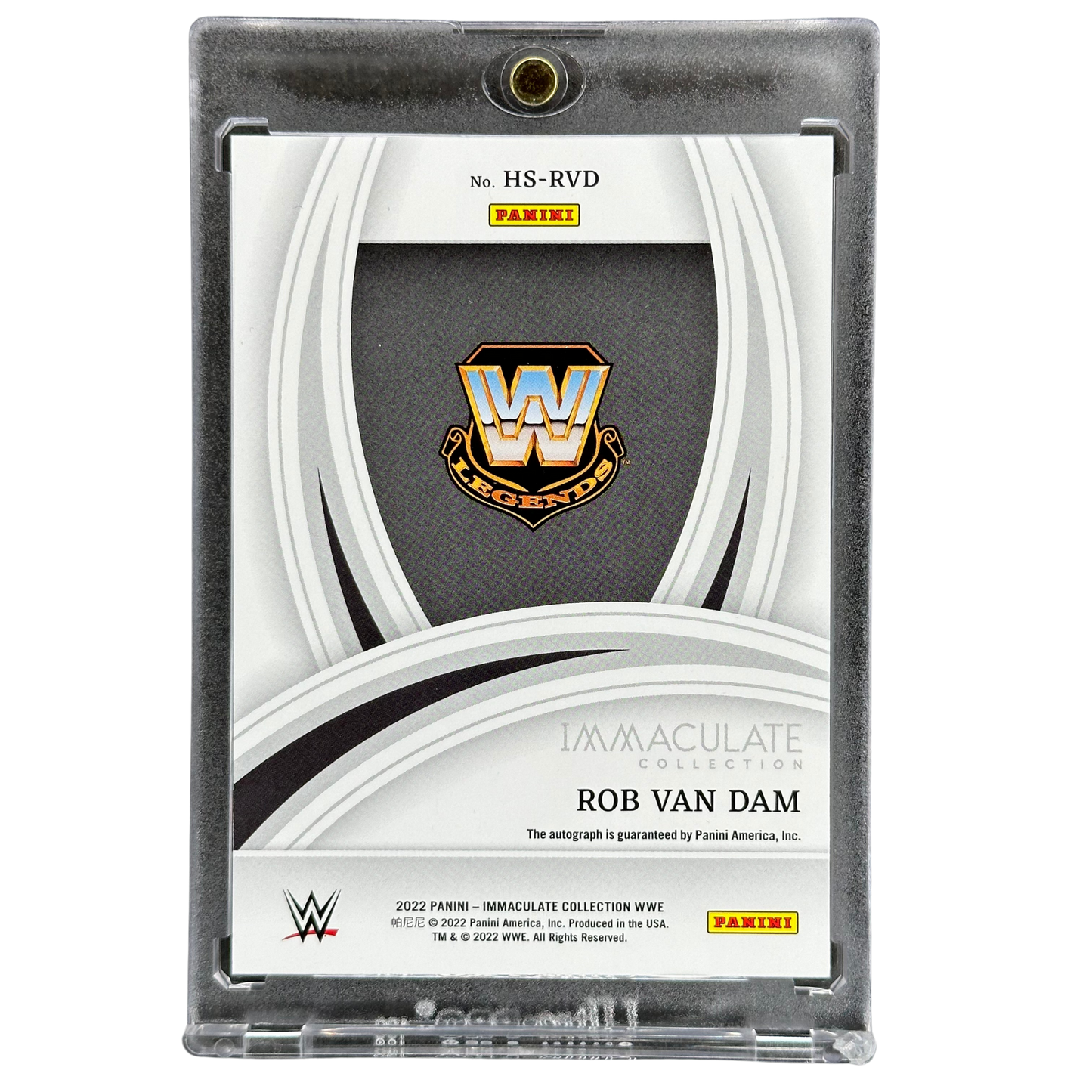 Rob Van Dam 2022 Immaculate Heralded Signatures 52/99 #HS-RVD