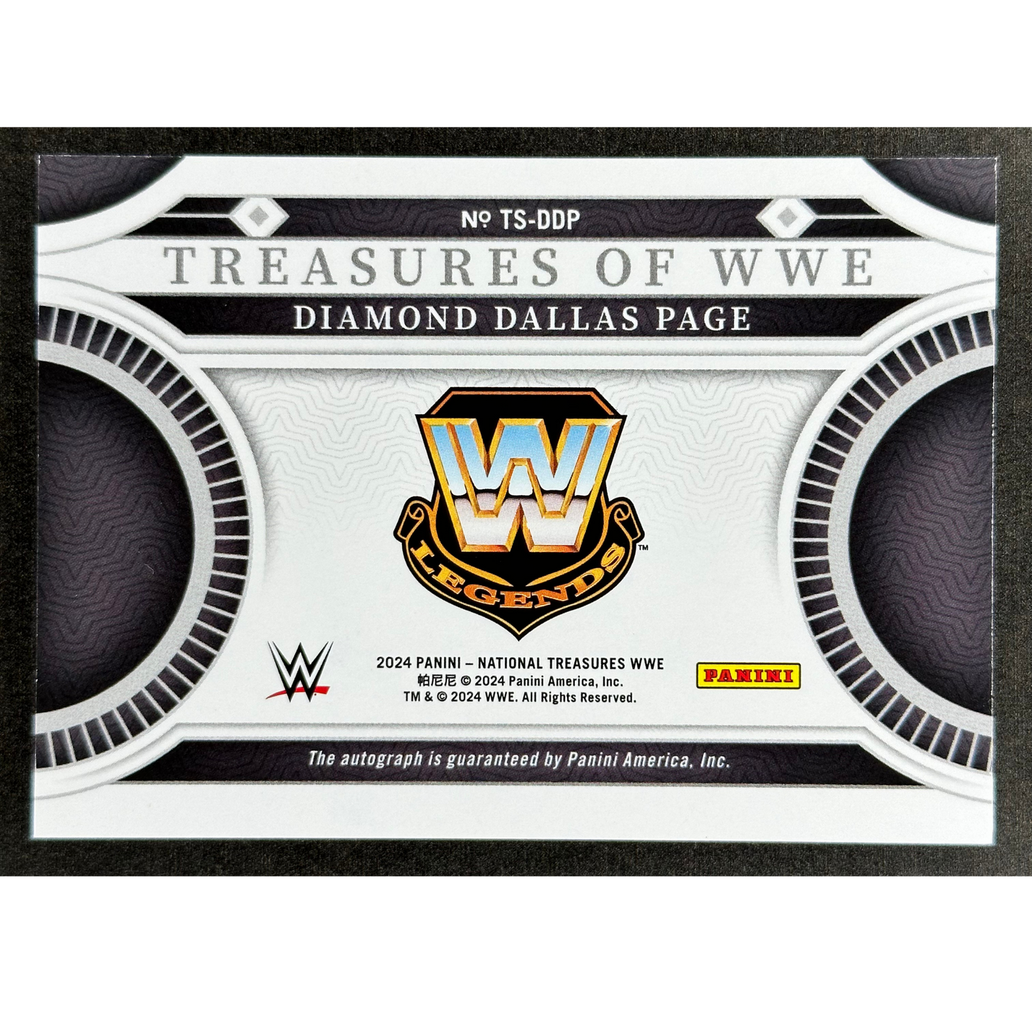 Diamond Dallas Page 2024 National Treasures of WWE 83/88 Auto #TS-DDP