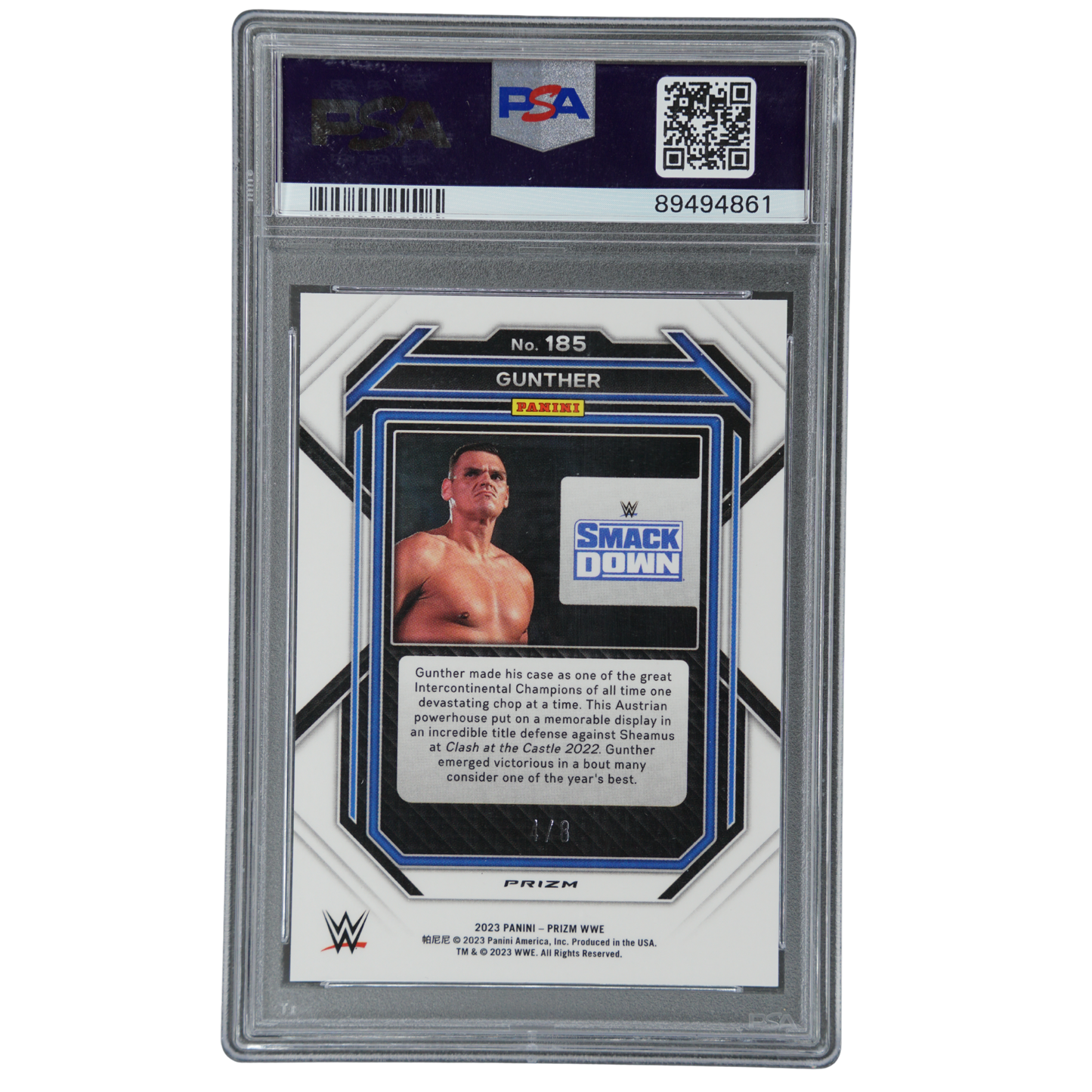Gunther 2023 Prizm Lucky Envelopes 4/8 PSA 10 #185