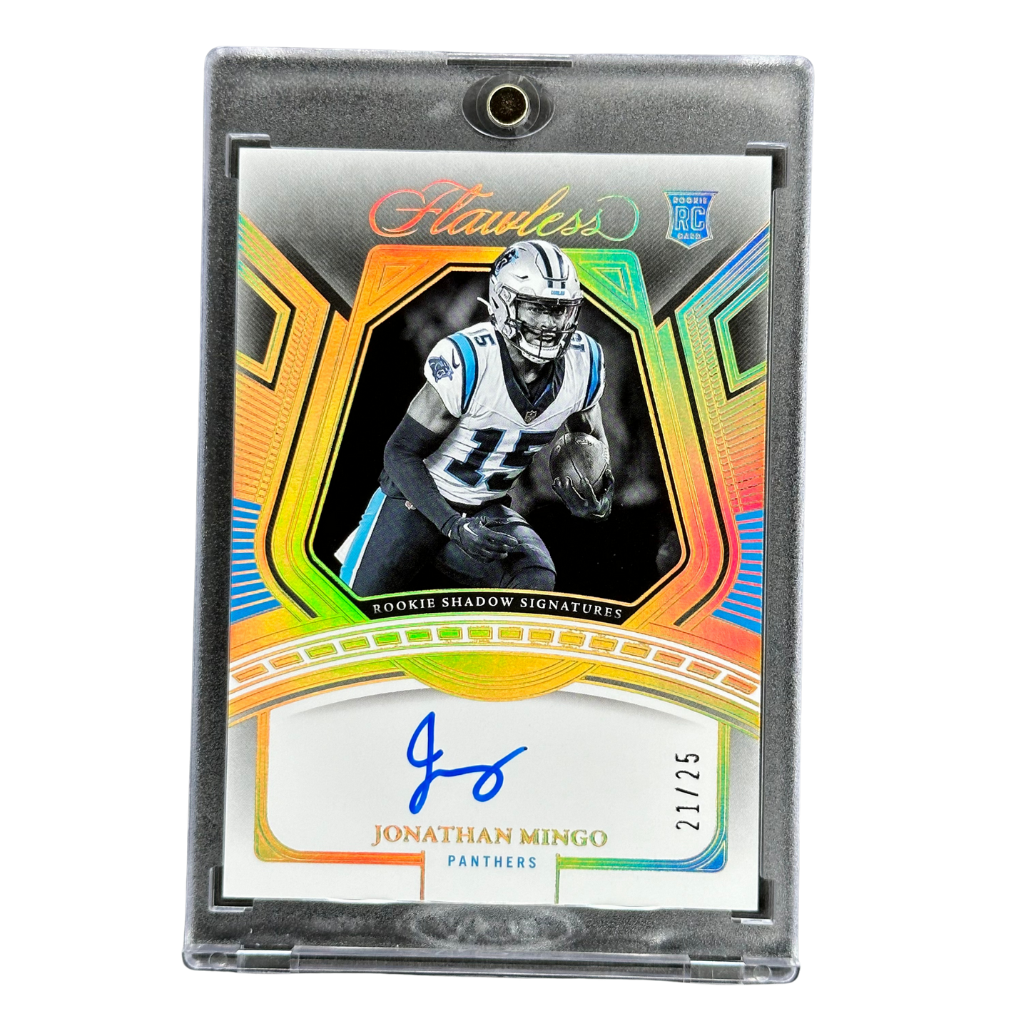 Jonathan Mingo 2023 Flawless RC Rookie Card Auto 21/25 #RS-JMI