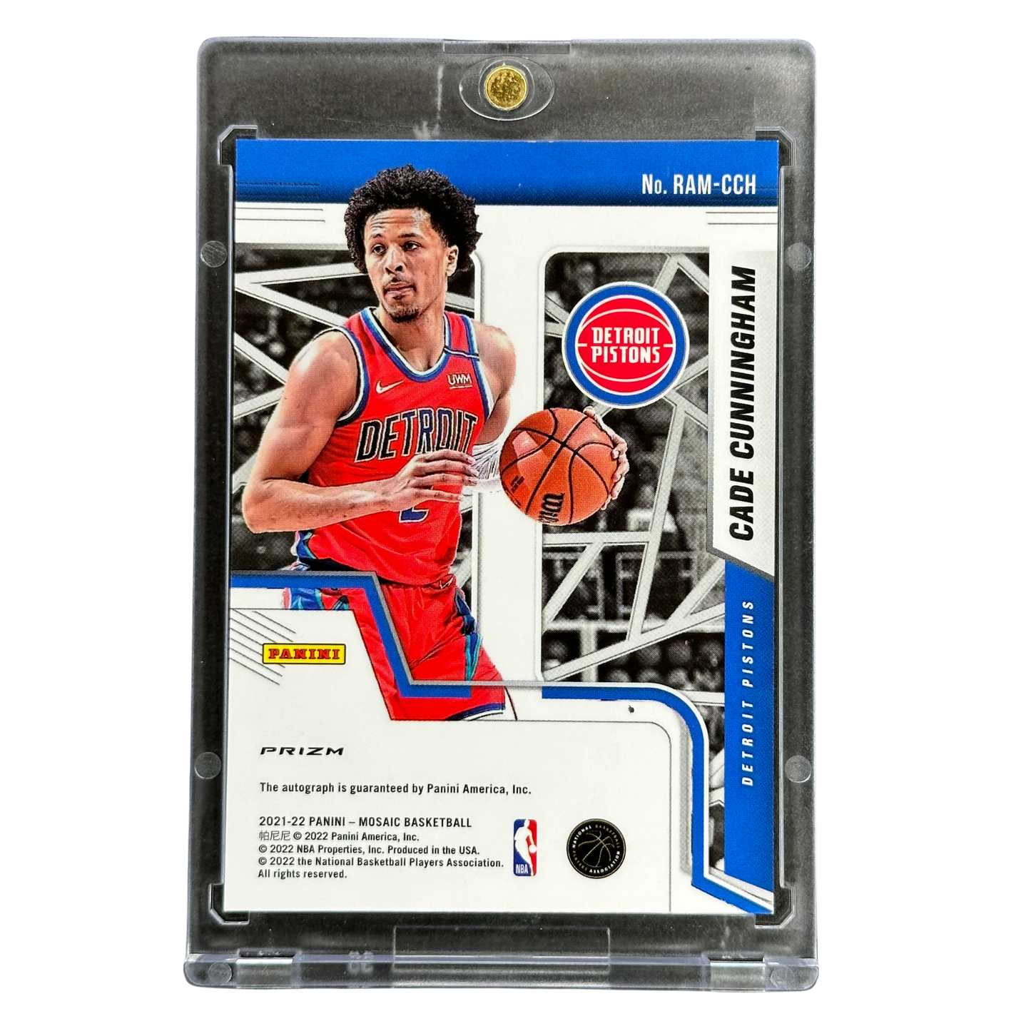 Cade Cunningham 2021 Mosaic RC Rookie Card Auto #RAM-CCH