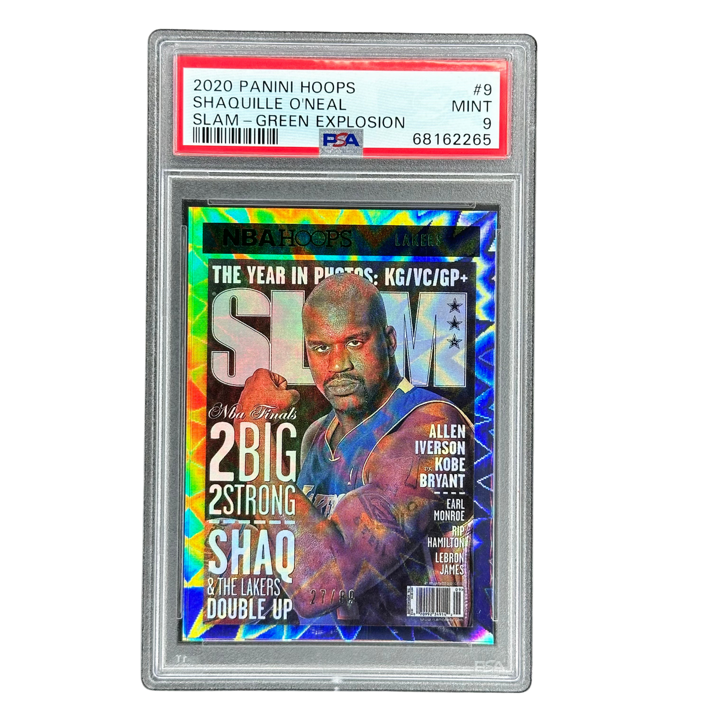 Shaquille O´Neal 2020 Slam Green Explosion 27/89 PSA 9 #9