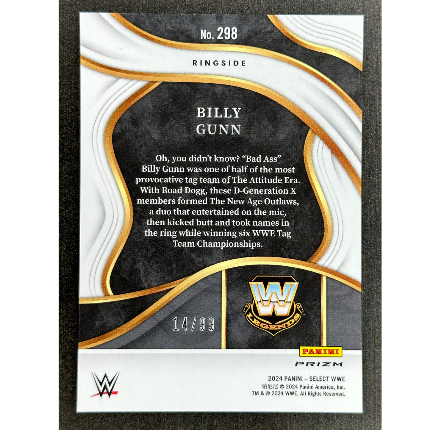 Billy Gunn 2024 Select Ringside 14/99 #298