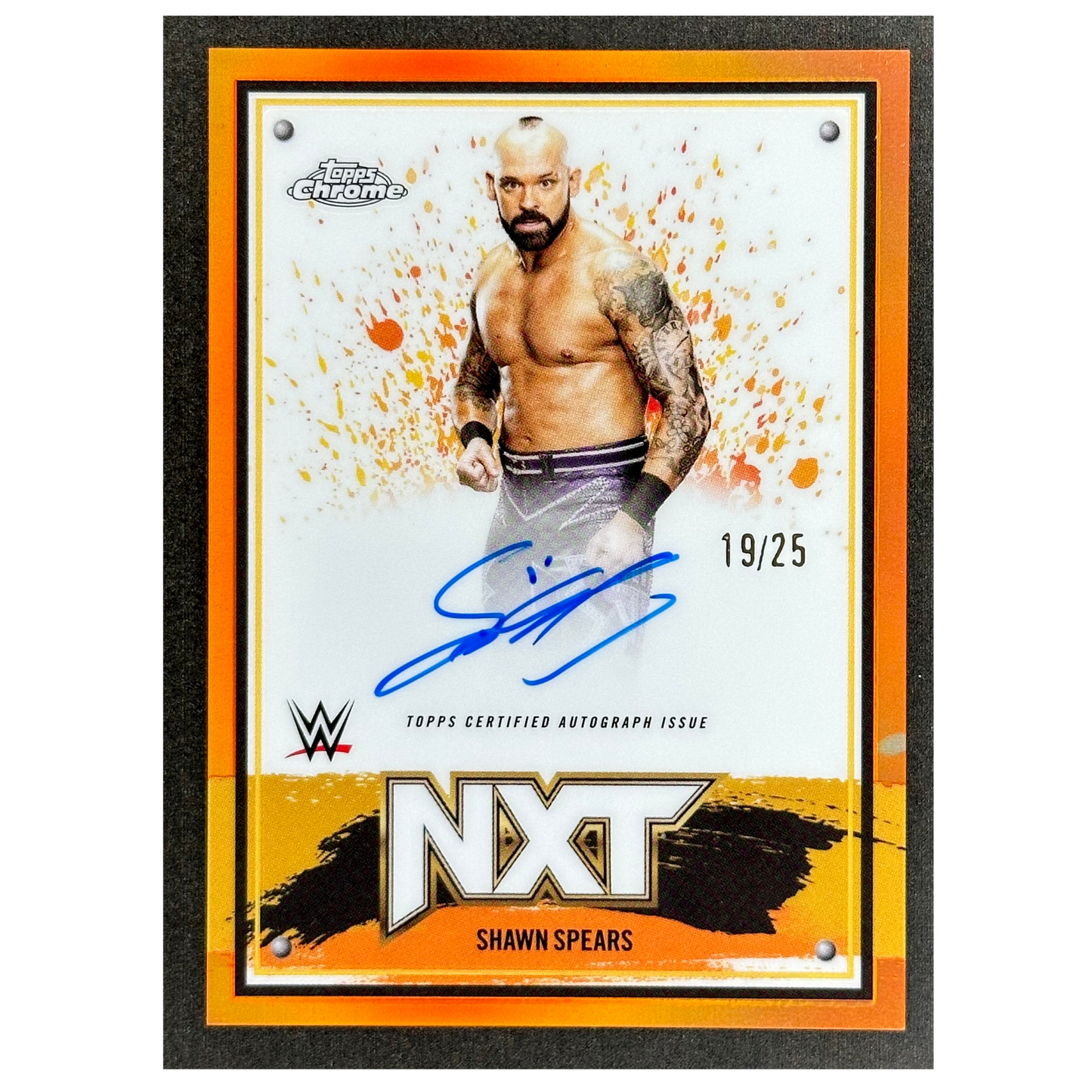 Shawn Spears 2025 Chrome NXT Auto 19/25 #NXT-SSP