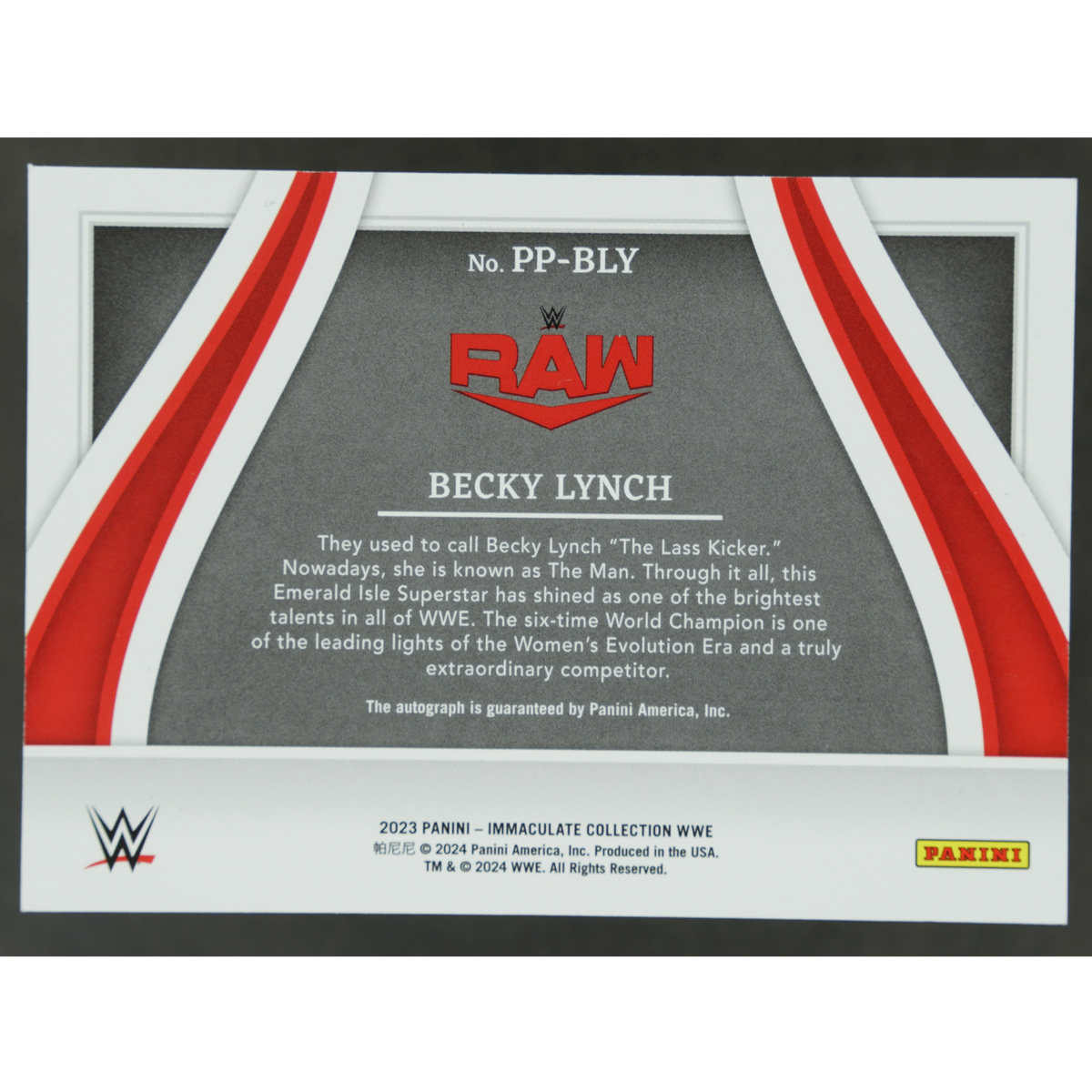 Becky Lynch 2023 Immaculate Past and Present 17/49 #PP-BLY