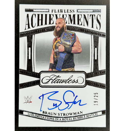 Braun Strowman 2024 Flawless Achievements Auto 19/25 #FA-BST