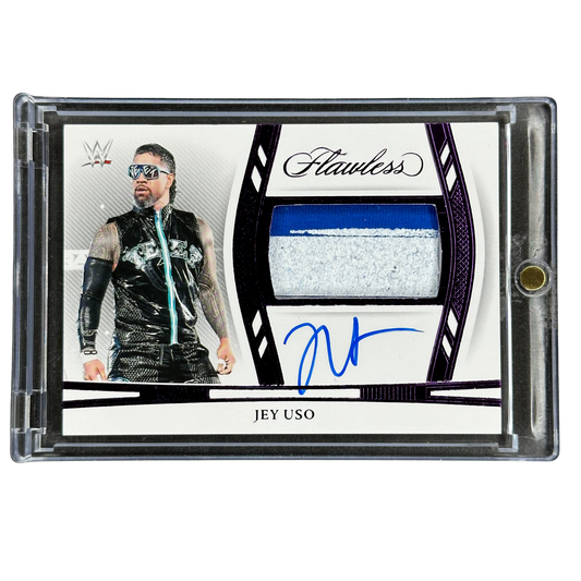 Jey Uso 2024 Flawless Memorabilia Auto 5/8 #HZ-JUS
