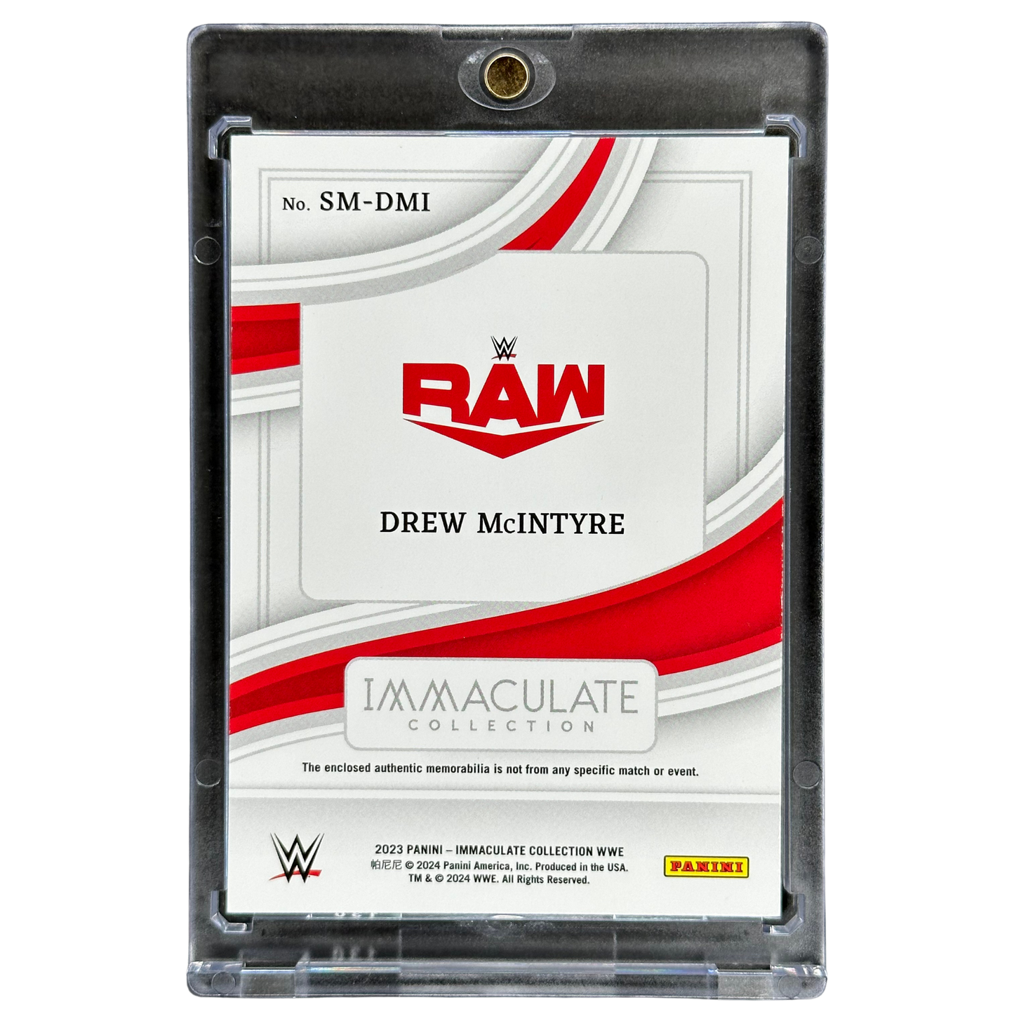 Drew McIntyre 2023 Immaculate Swatches Memorabilia 22/25 #SM-DMI