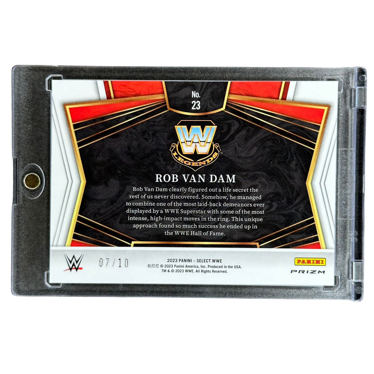 Rob Van Dam 2023 Select Gold 7/10 #23