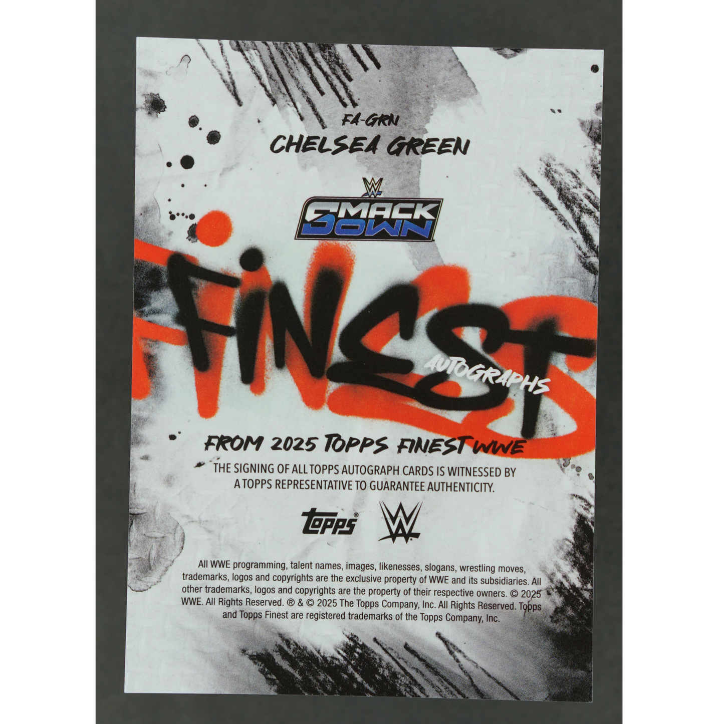 Chelsea Green 2025 Finest Autographs 53/75 #FA-GRN