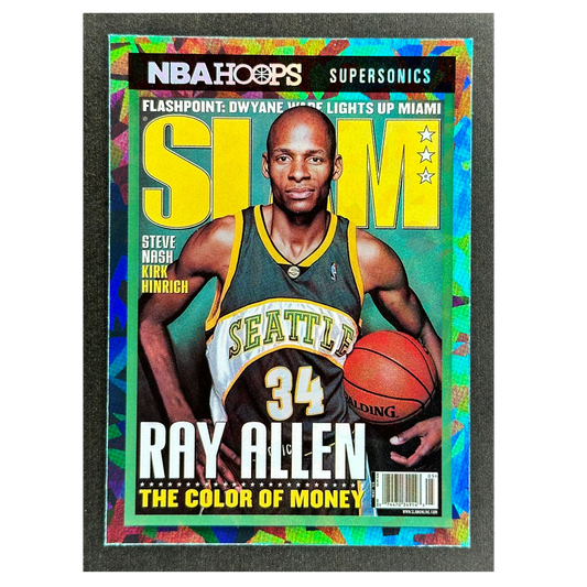 Ray Allen 2021 Hoops Slam Green Ice #87
