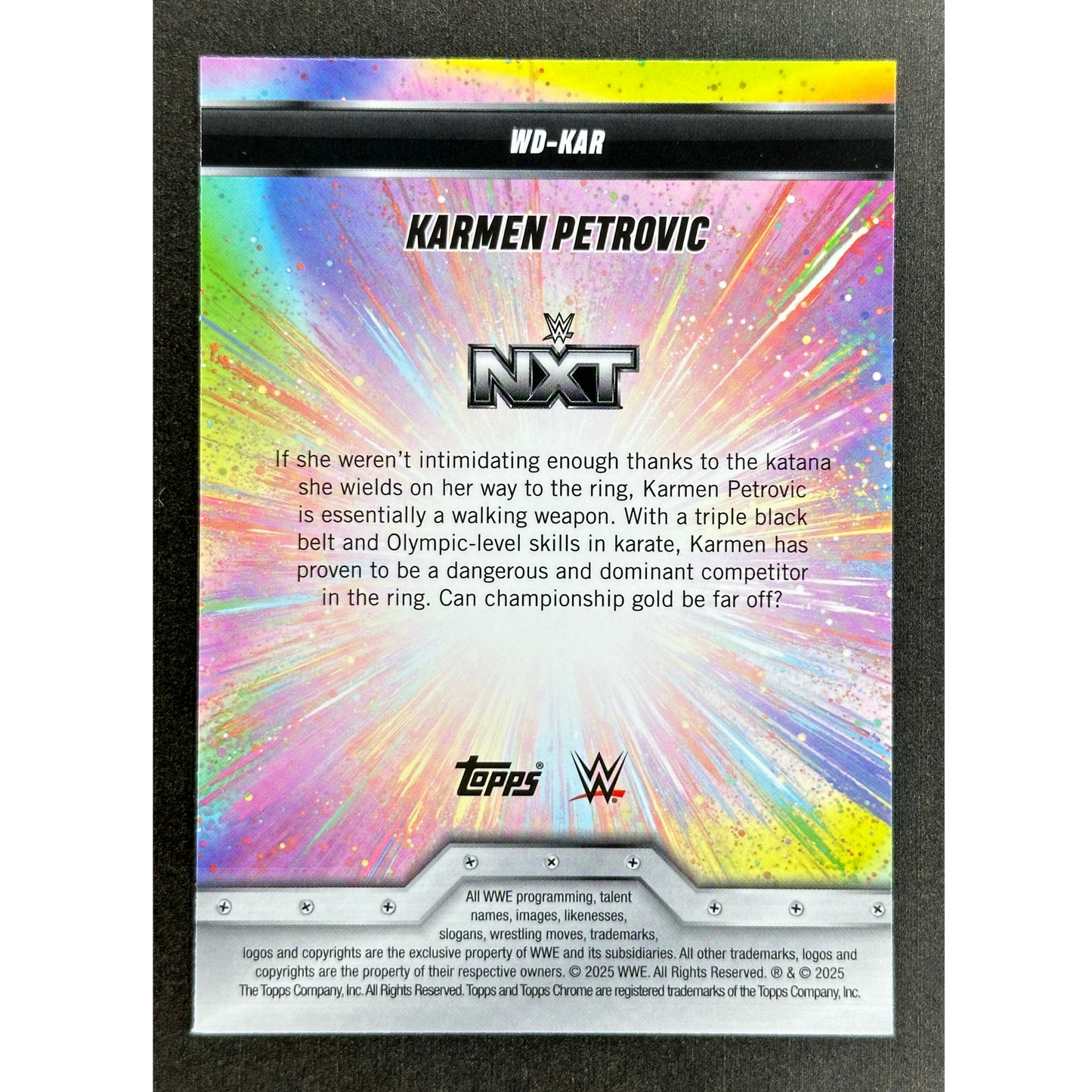 Karmen Petrovic 2025 Chrome Womens Division 112/150 #WD-KAR