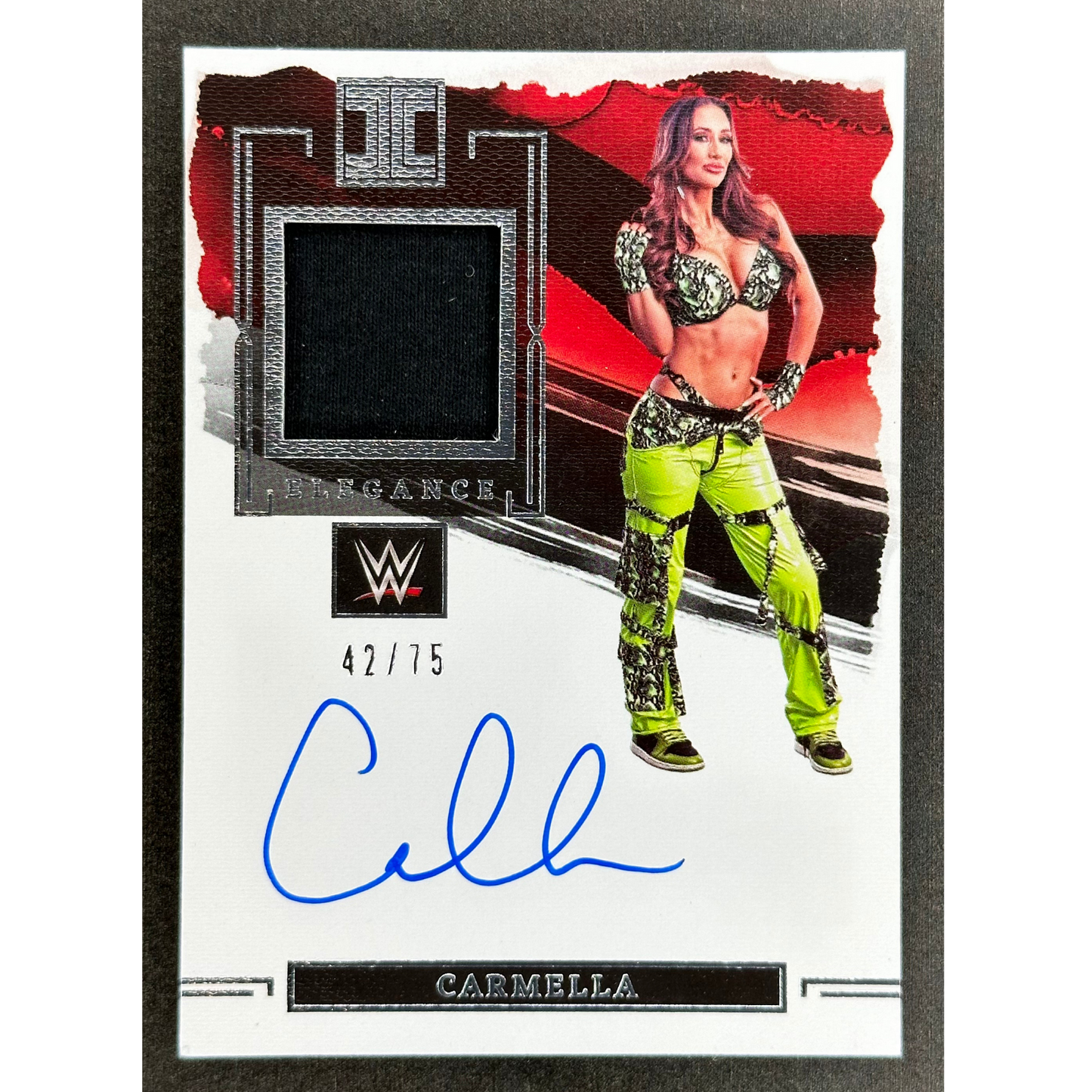 Carmella 2023 Impeccable Elegance Memorabilia Auto 42/75 #EM-CML