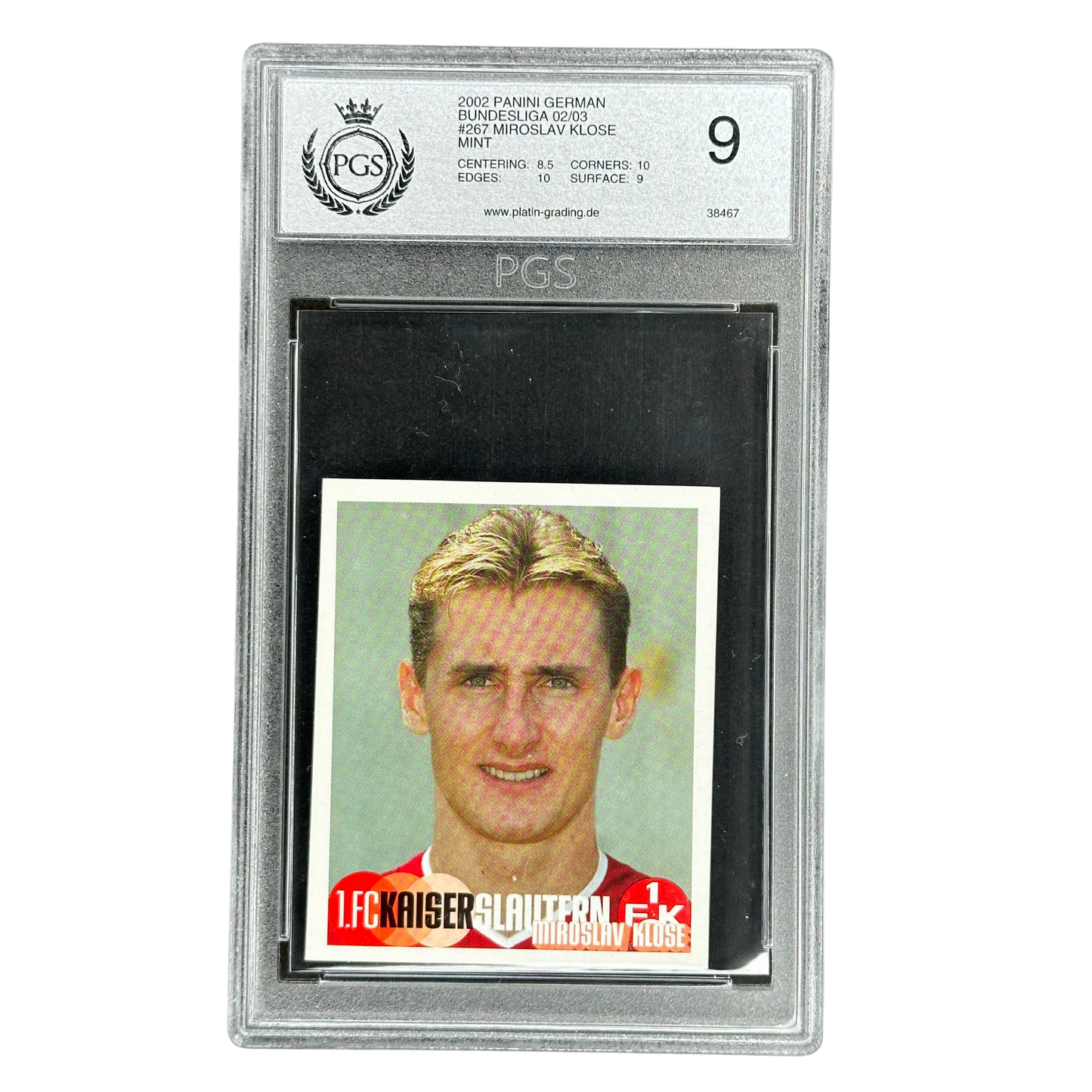 Miroslav Klose 2002 Panini Sticker 1. FC Kaiserslautern PGS 9 #267