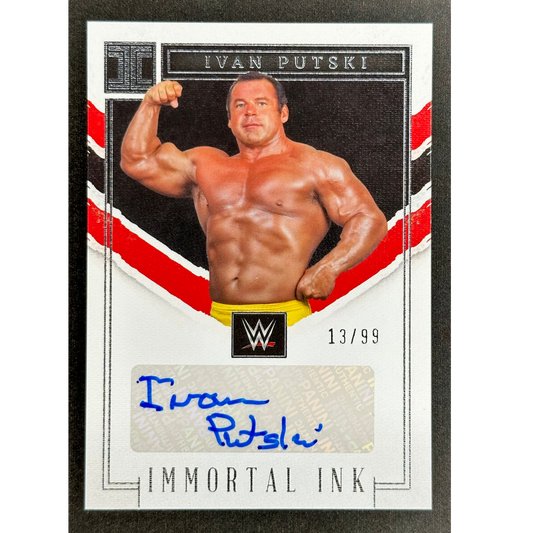 Ivan Putski 2023 Impeccable Immortal Ink 13/99 Auto #IM-IPT
