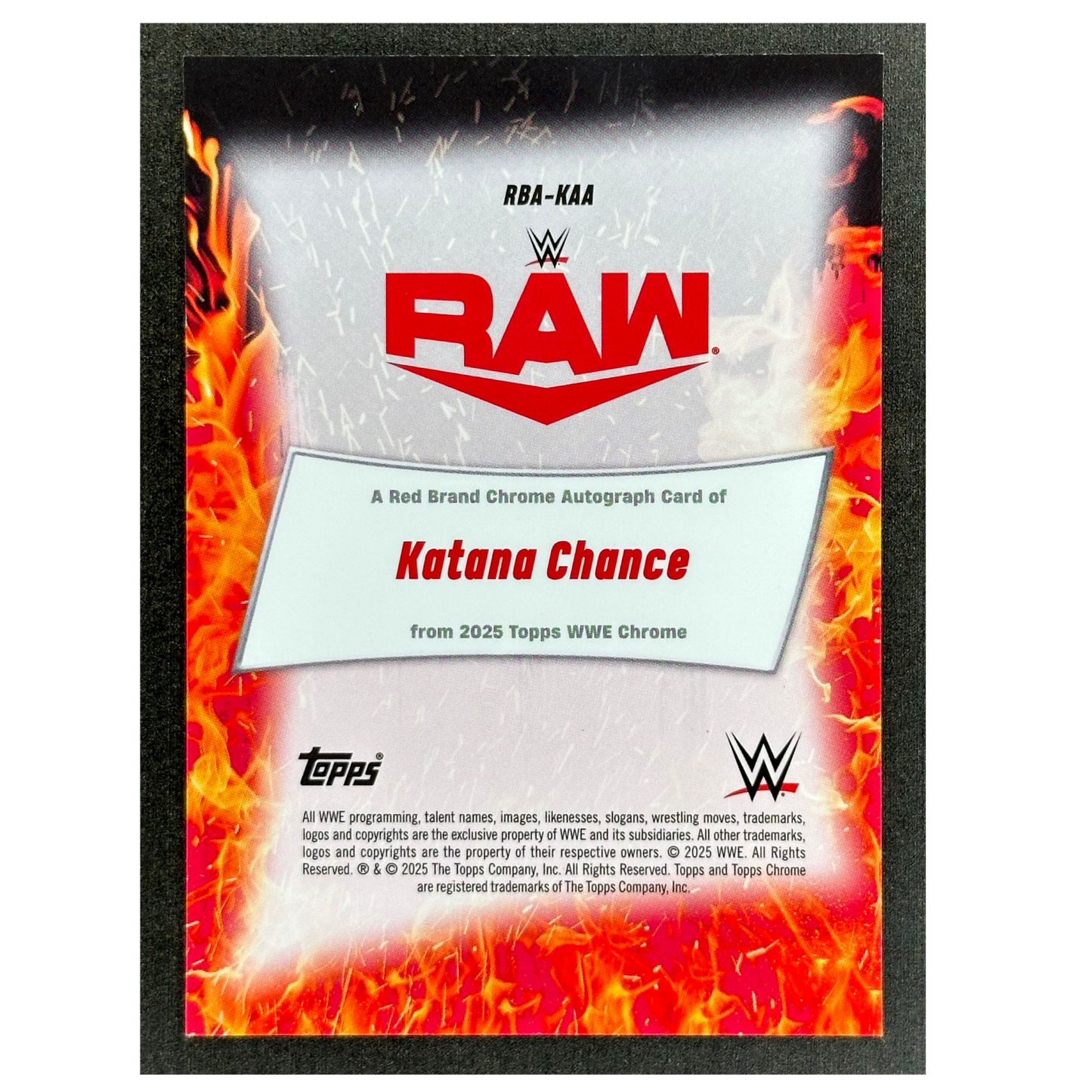 Katana Chance 2025 Chrome Red Brand Auto 24/25 #RBA-KAA