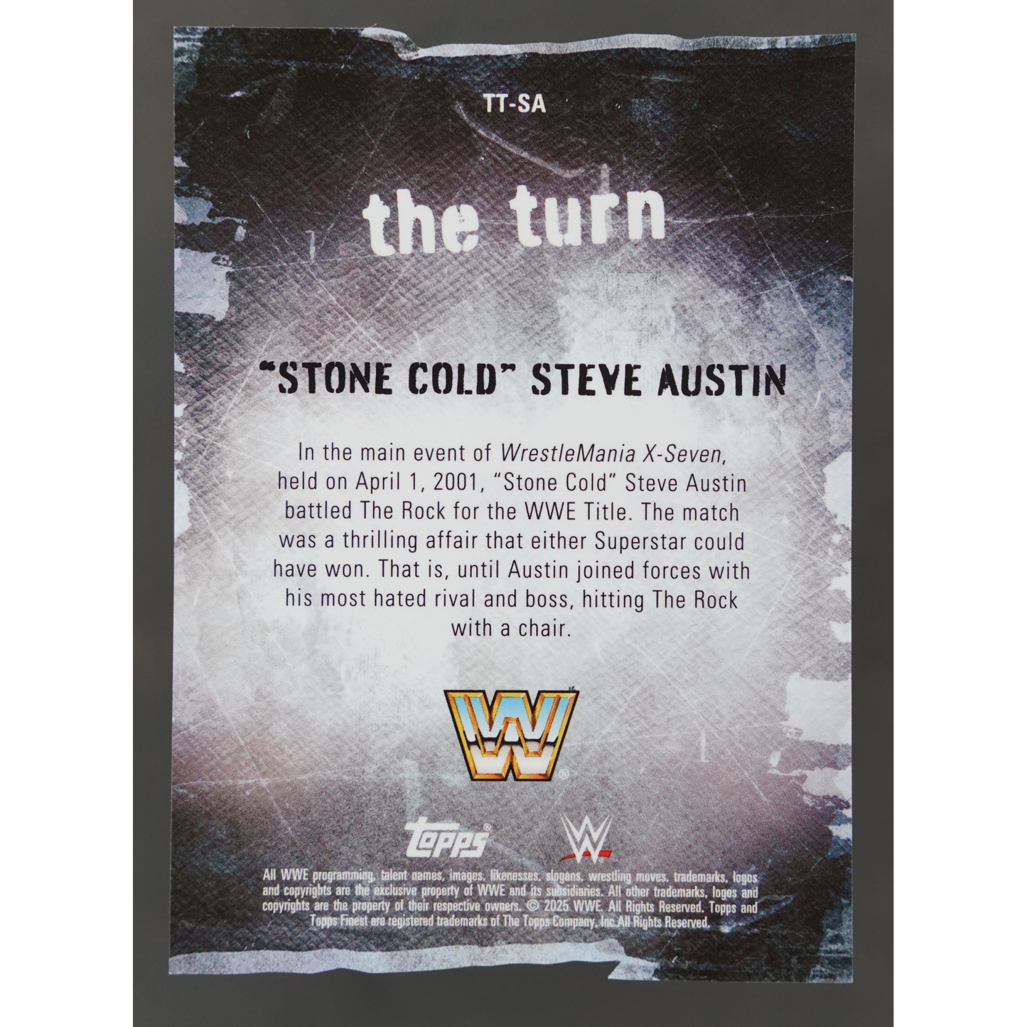"Stone Cold" Steve Austin 2025 Finest The Turn 38/75 #TT-SA